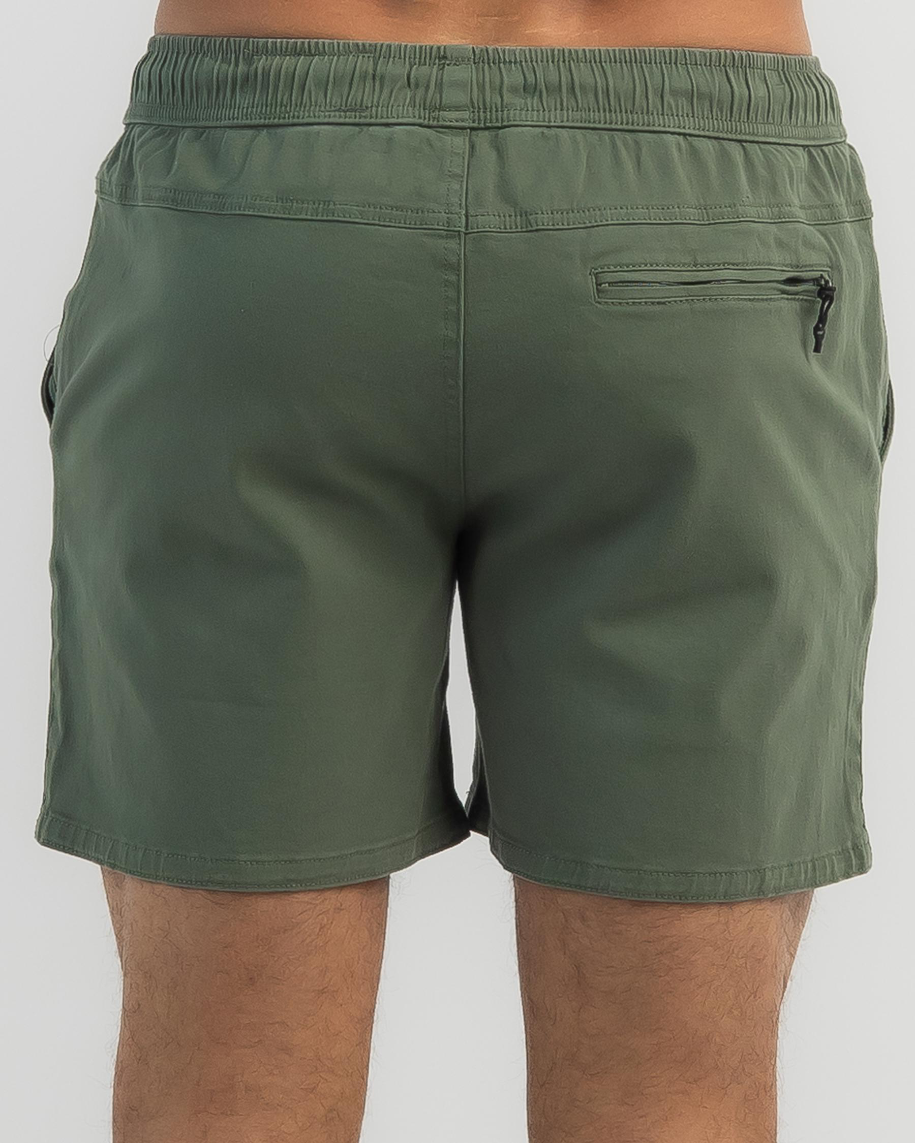 Shop Salty Life Navigate Mully Shorts In Sage - Fast Shipping & Easy ...