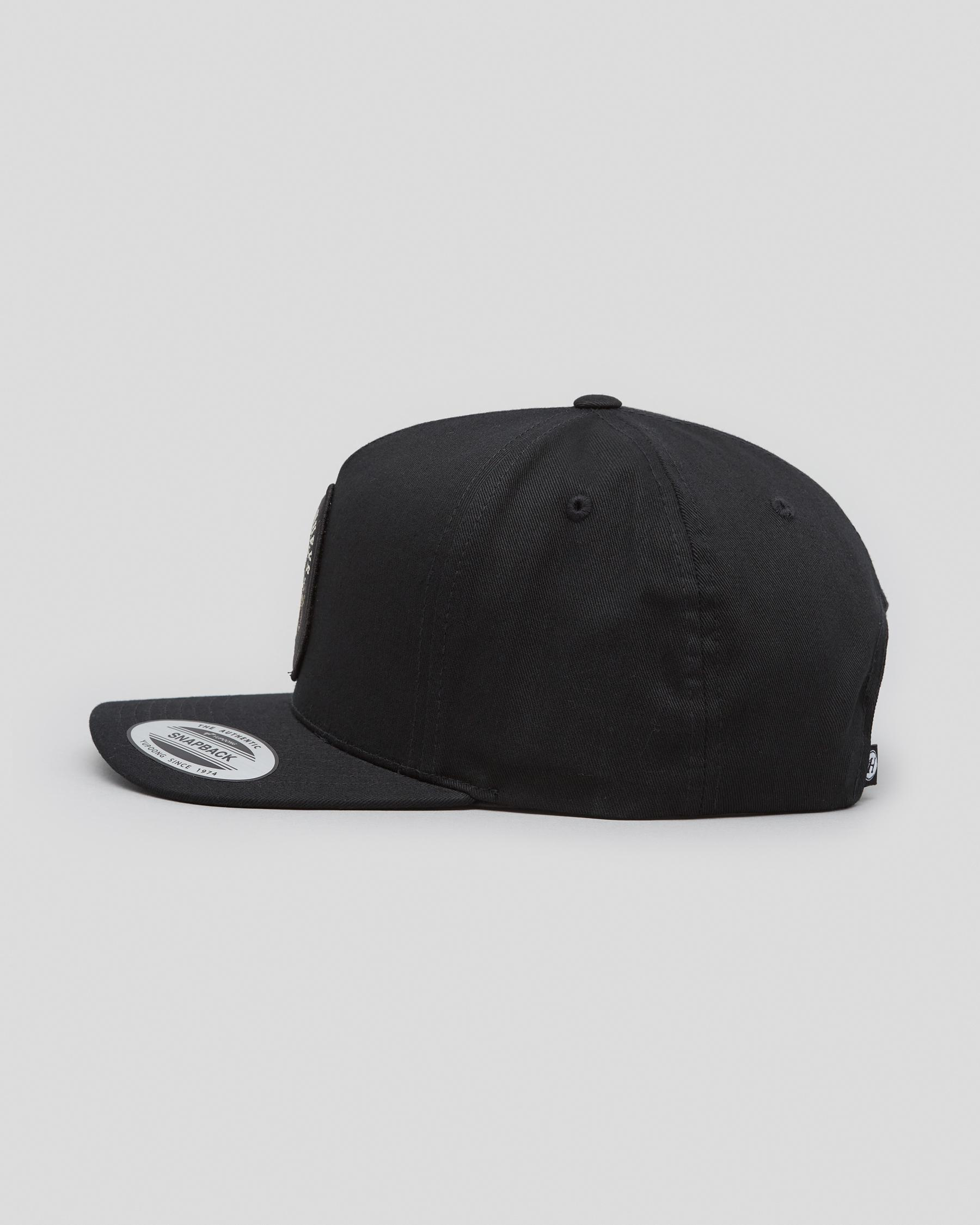 Shop The Mad Hueys Tentacle Tins Twill Snapback Cap In Black - Fast ...