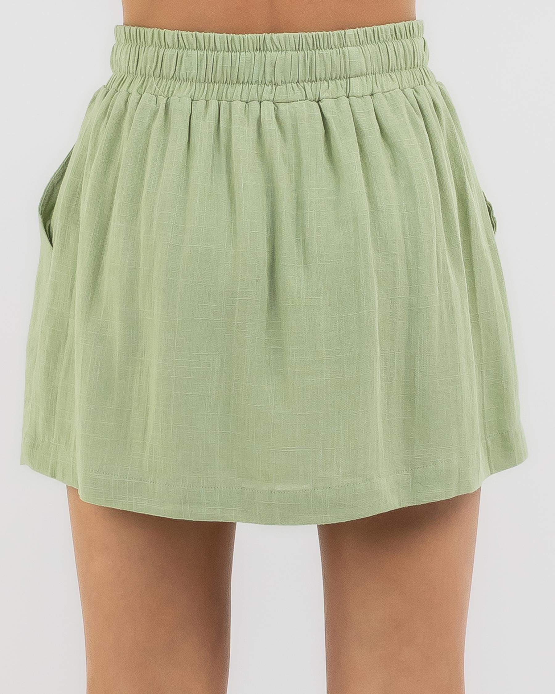 Shop Mooloola Girls' Jade Hawaii Skirt In Sage - Fast Shipping & Easy ...