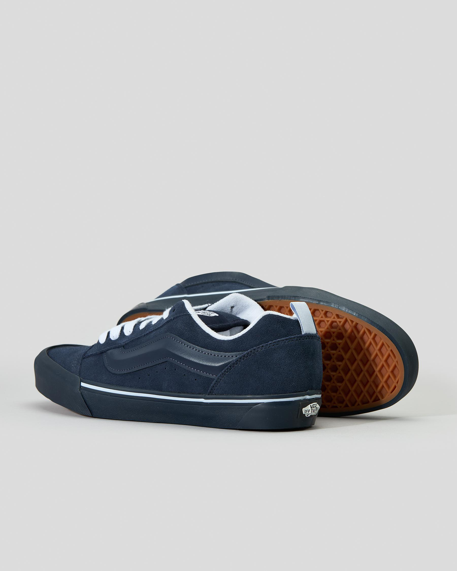 Shop Vans Knu Skool Utility Mono Shoes In Navy - Fast