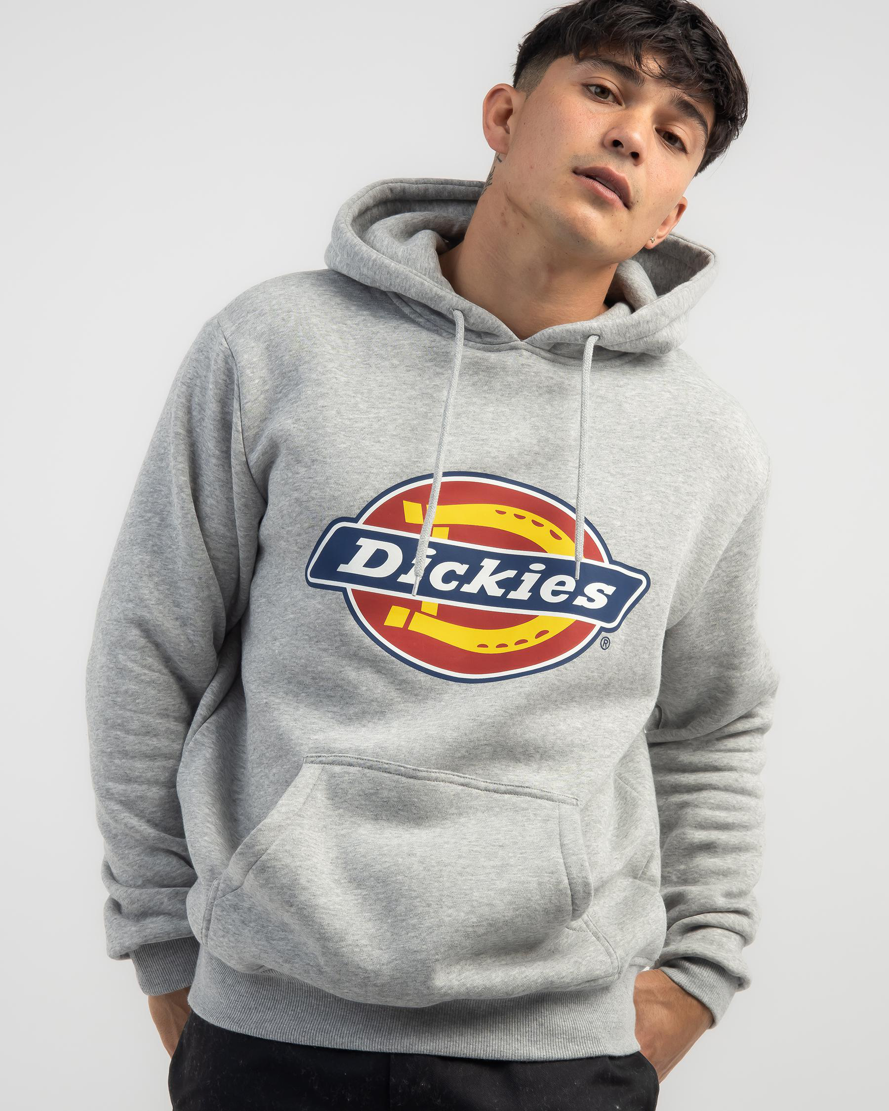 Shop Dickies Classic Logo Hoodie In Grey Marle - Fast Shipping & Easy ...