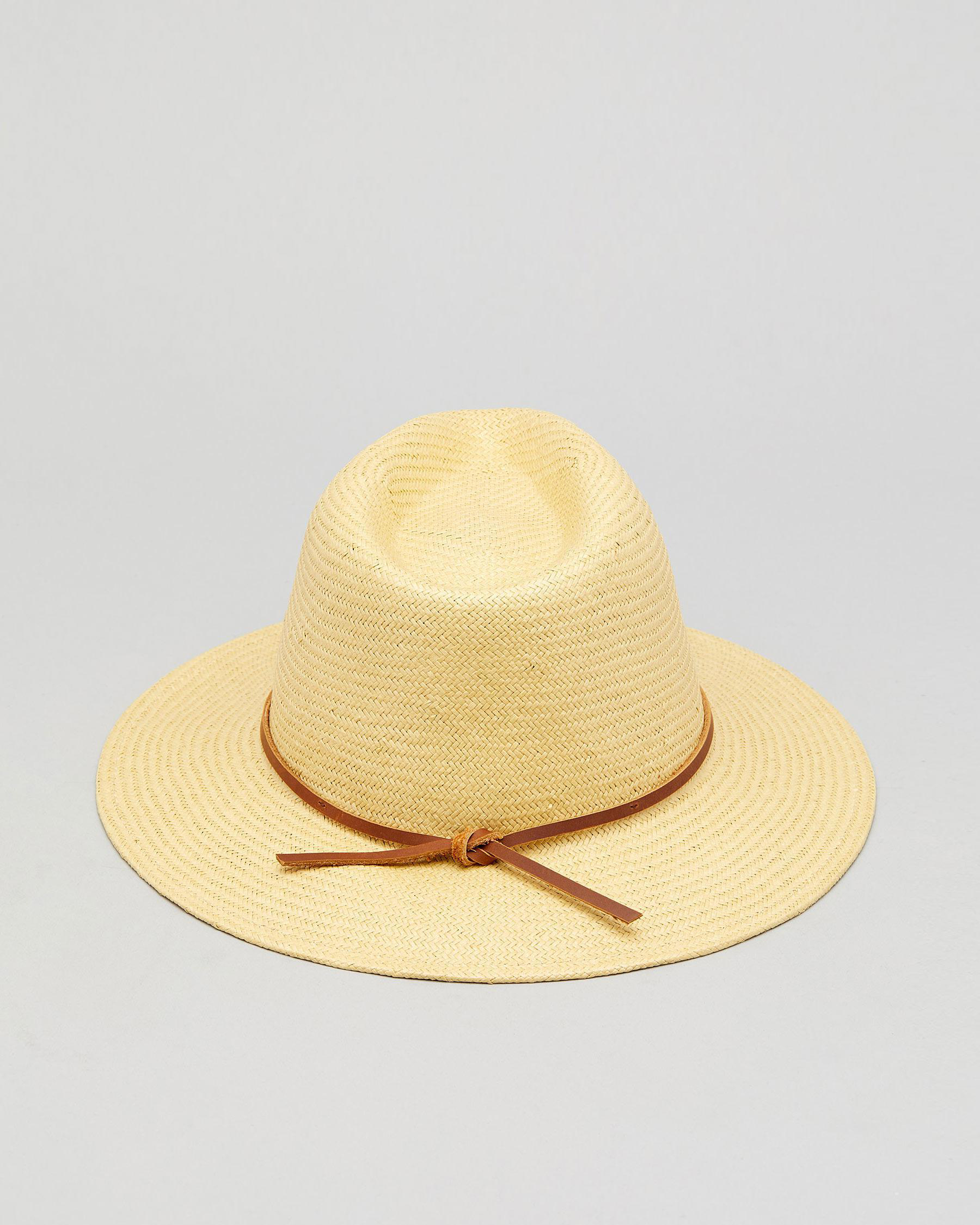 Brixton Wesley Straw Hat In Tan | City 