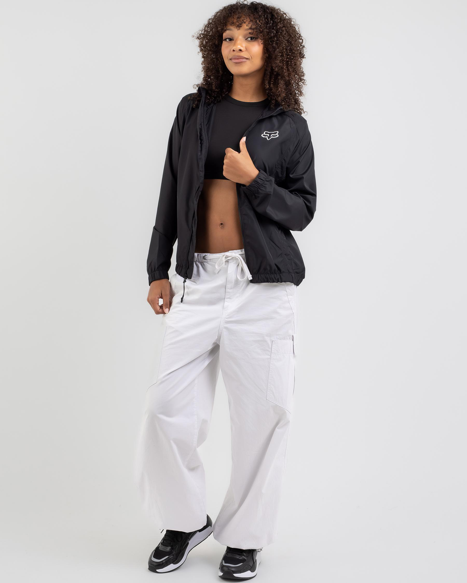 Shop Fox Boundary Windbreaker In Black - Fast Shipping & Easy Returns ...