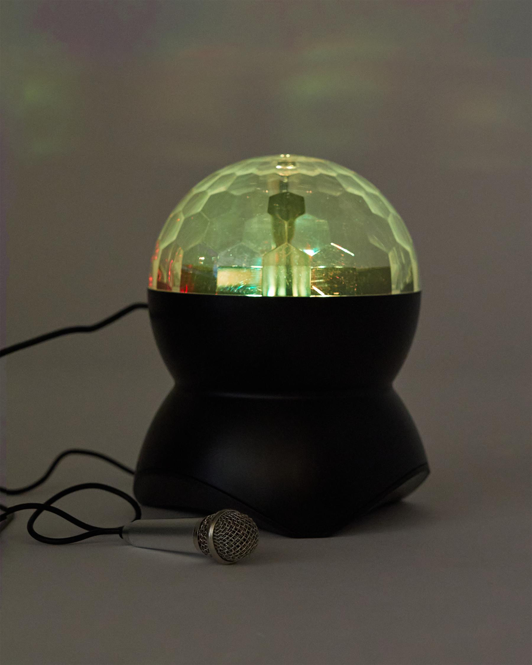 Shop Get It Now Disco Ball Karaoke Speaker In Black Fast Shipping