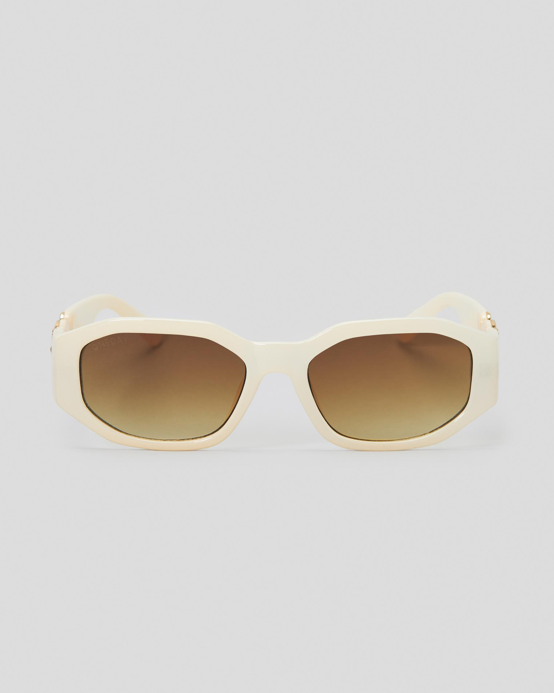 ONEDAY Vogue Sunglasses In Cream/brown FREE* Shipping & Easy Returns