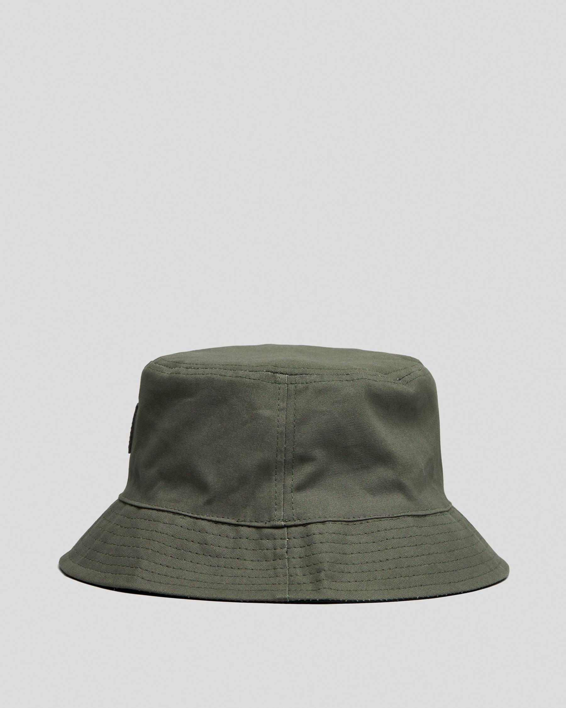 Dexter Workwear Bucket Hat In Army Green/black - Fast Shipping & Easy ...