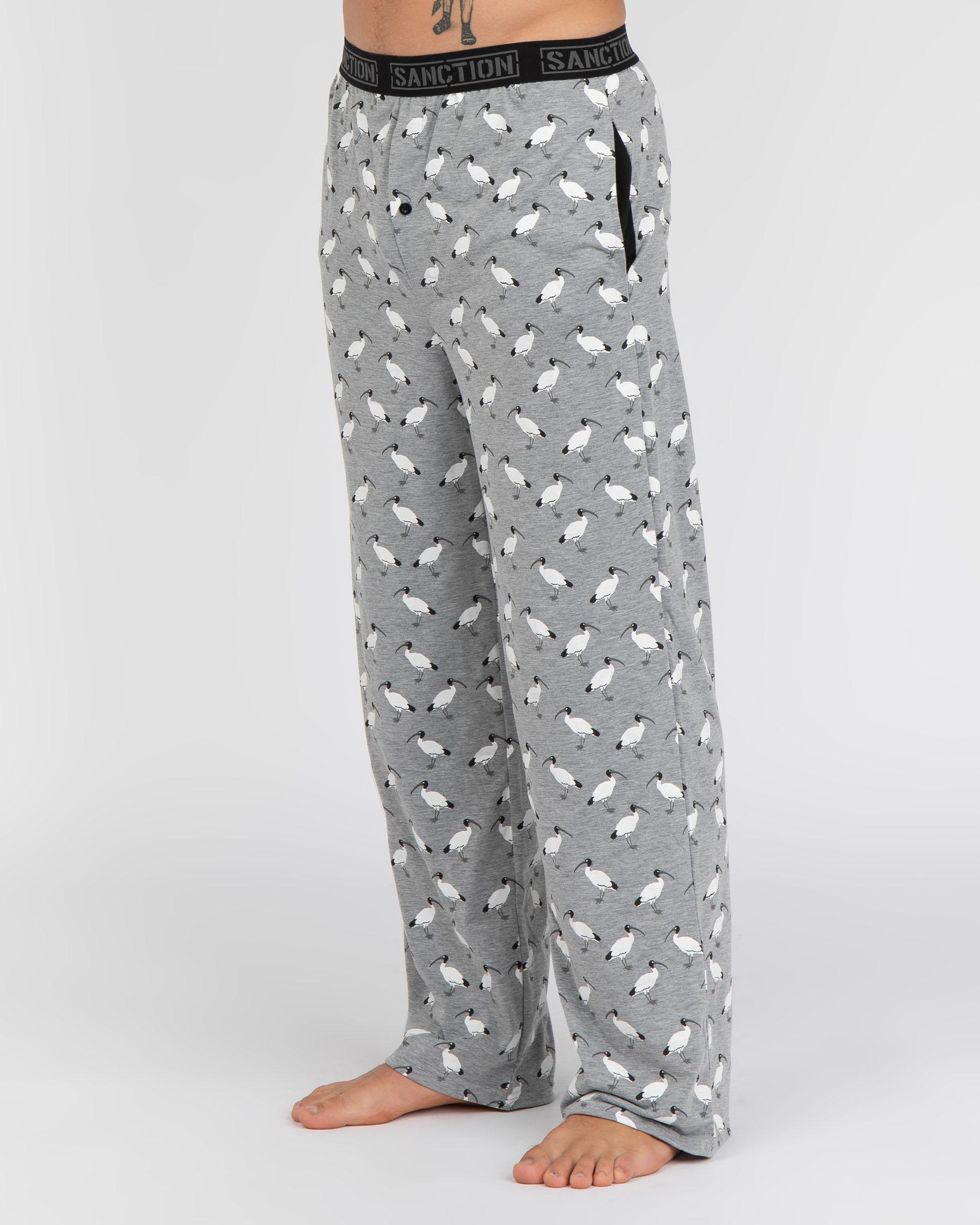 Shop Sanction Bin Chicken Pyjama Pants In Grey - Fast Shipping & Easy ...