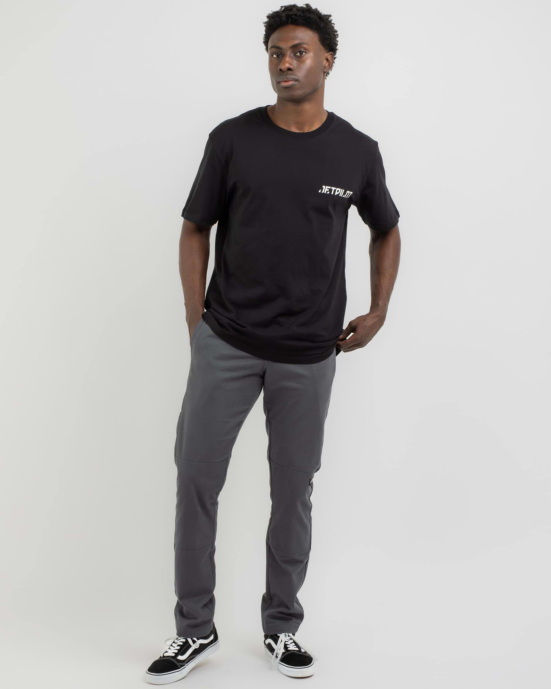 Shop Jetpilot Free Ride T-Shirt In Black - Fast Shipping & Easy Returns ...