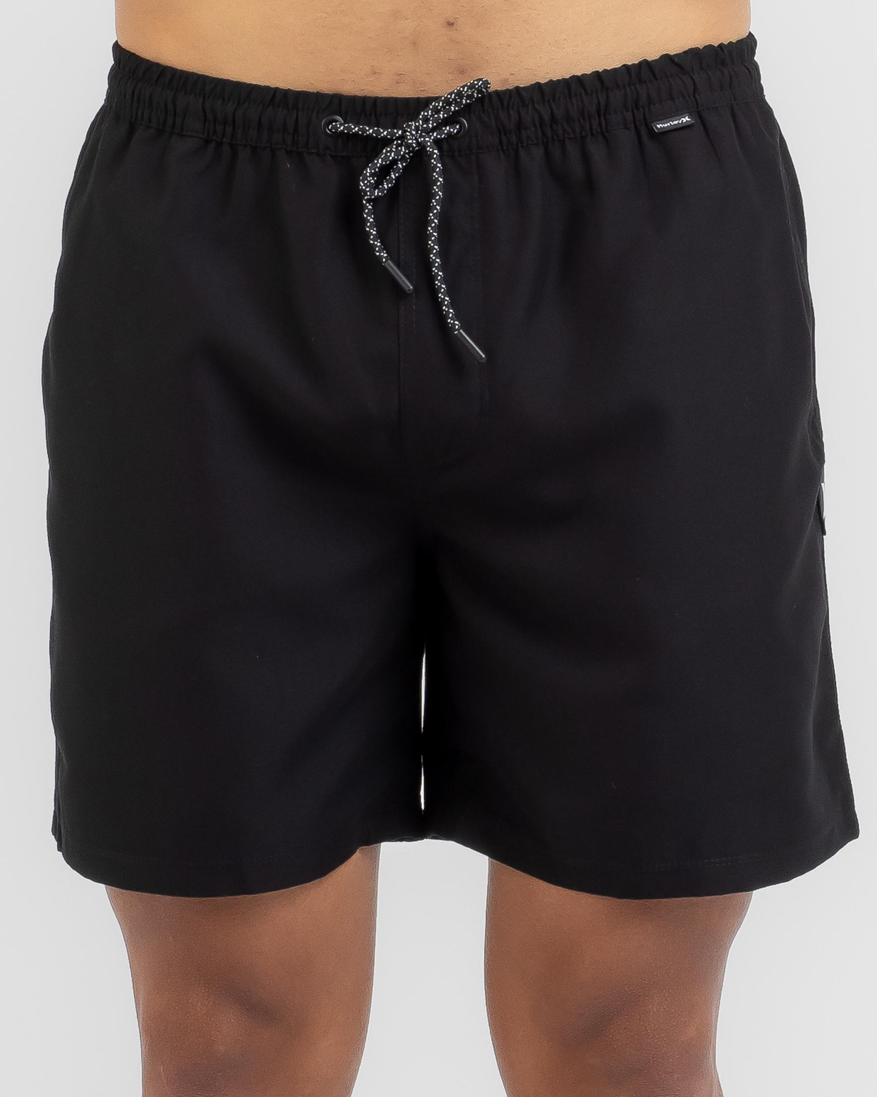Shop Hurley Icon Blue Volley Shorts In Blk Fast Shipping & Easy
