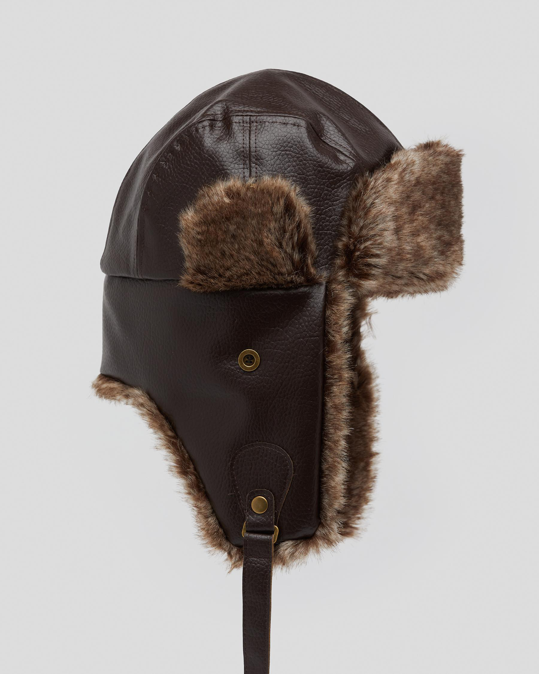 Shop Miscellaneous Winner Trapper Hat In Chocolate Brown Fast