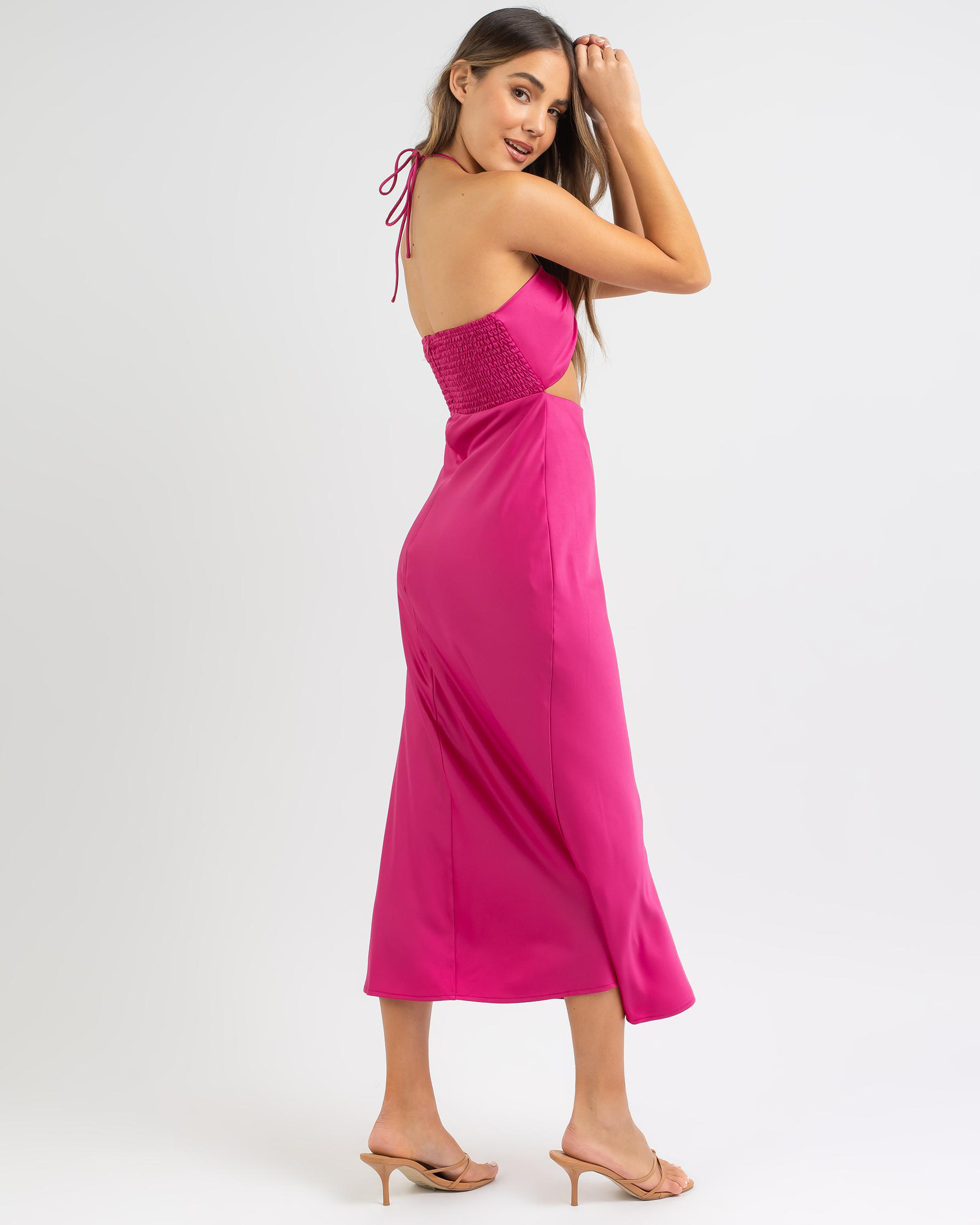 Shop Whyte Valentyne Janet Midi Dress In Fuchsia - Fast Shipping & Easy  Returns - City Beach Australia