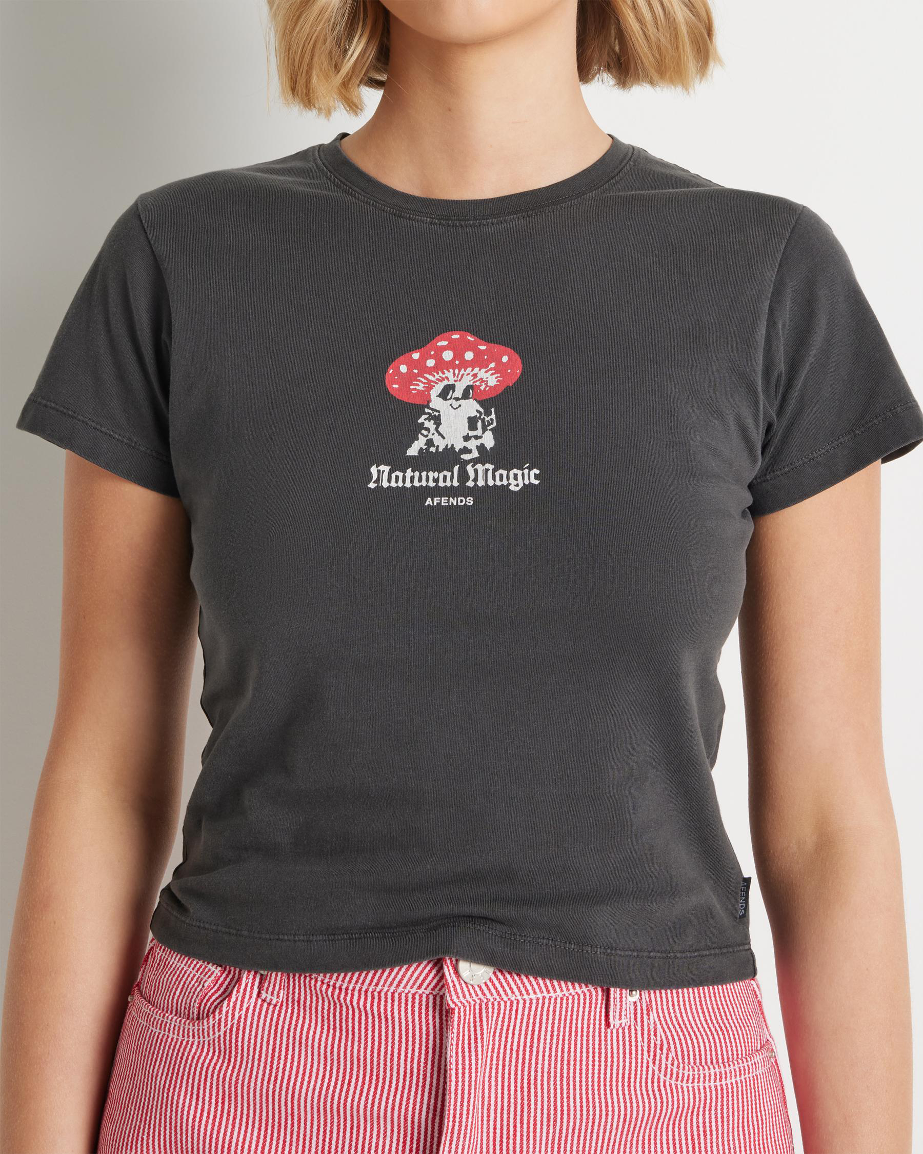AFENDS Womens Carmen - Baby Tee - Sand