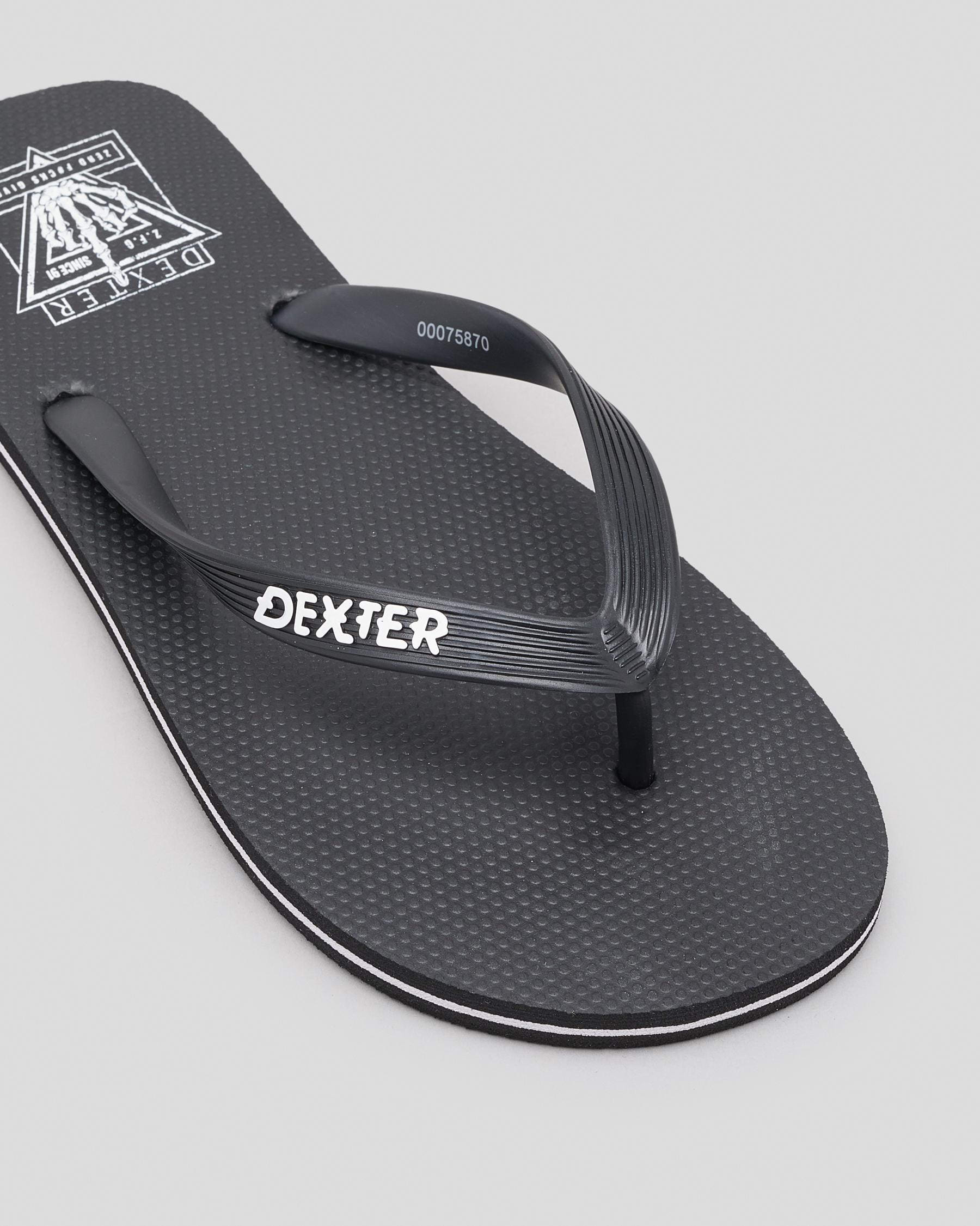 Dexter Fearless Thongs In Black - Fast Shipping & Easy Returns - City ...