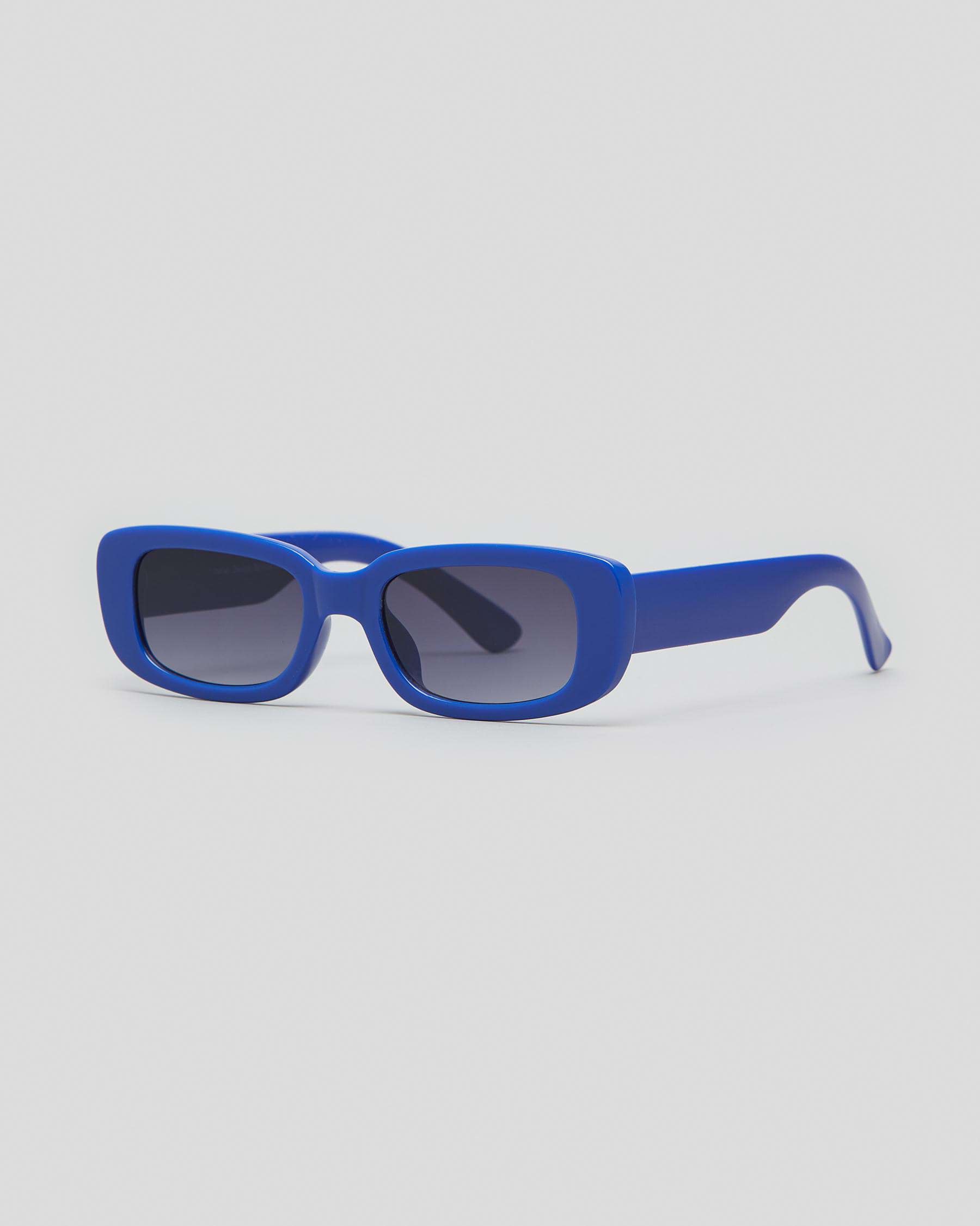 Shop Indie Eyewear Bambi Sunglasses In Cobalt Blue/smoke - Fast ...