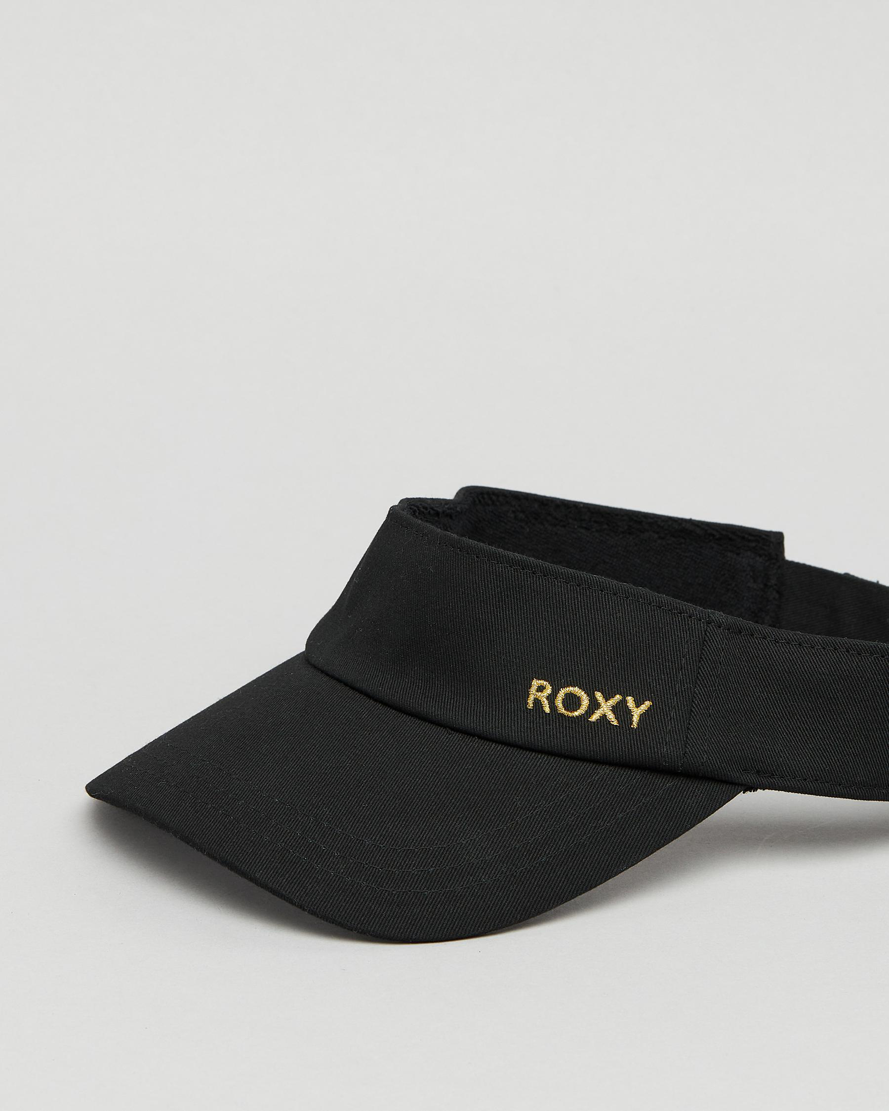 Shop Roxy Kind Of Beautiful Visor In Anthracite Fast Shipping & Easy