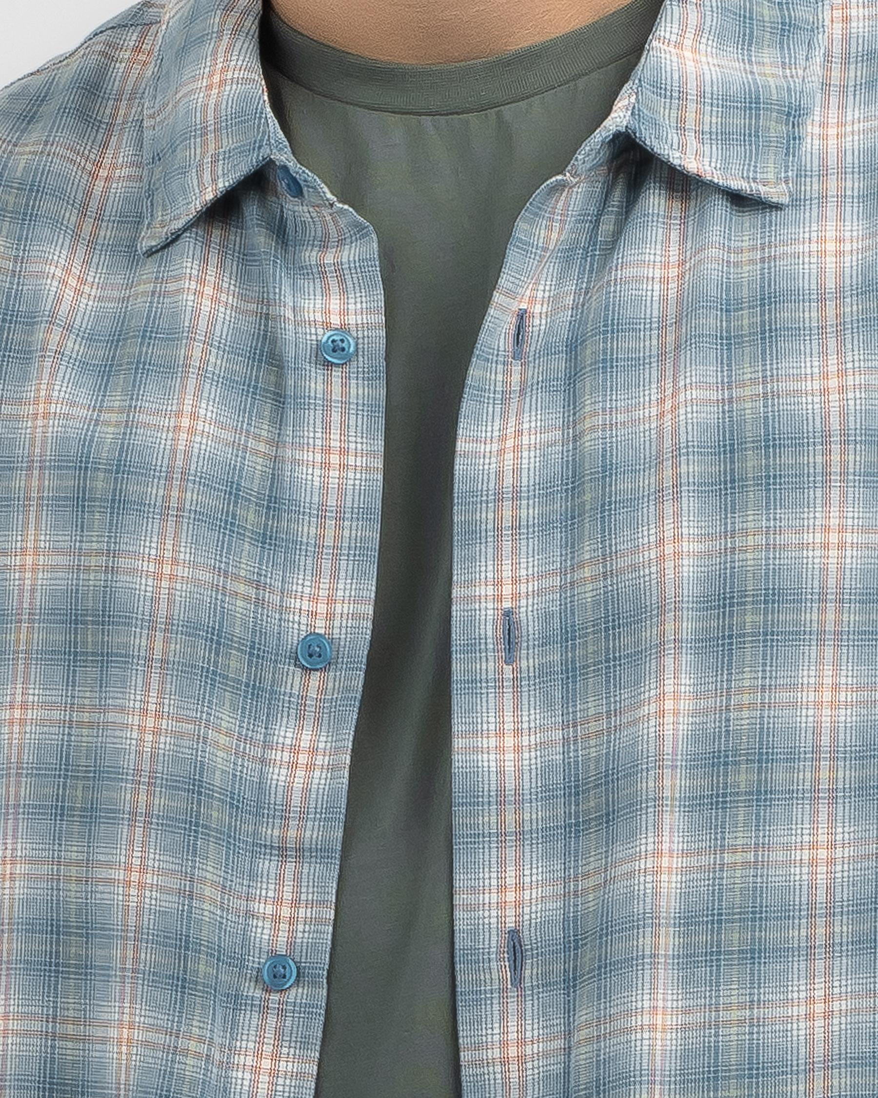 AFENDS Mens Scorched - Short Sleeve Shirt - Marlin