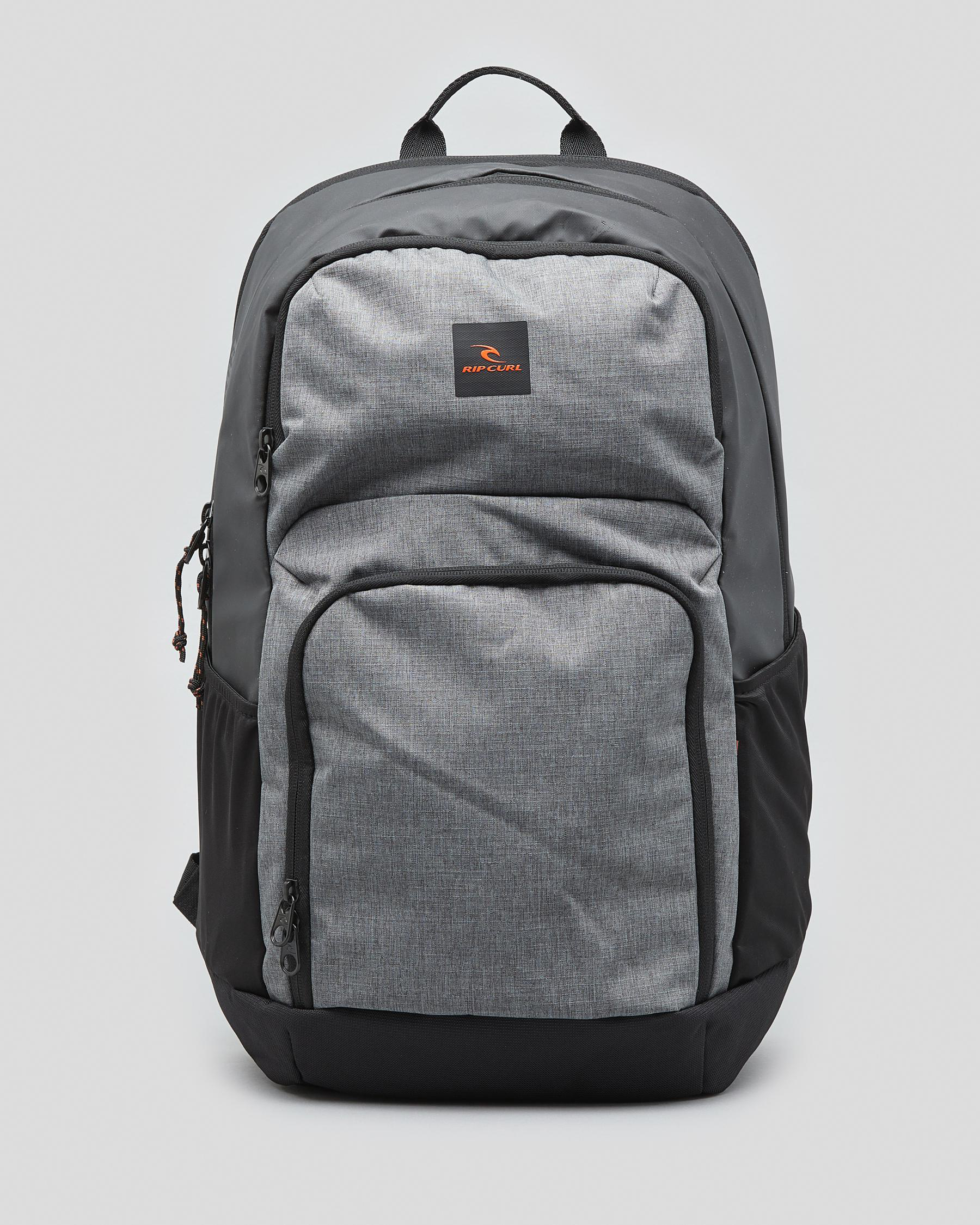 Rip Curl Overtime 33L Hydro Backpack In Grey Heather - Fast Shipping ...