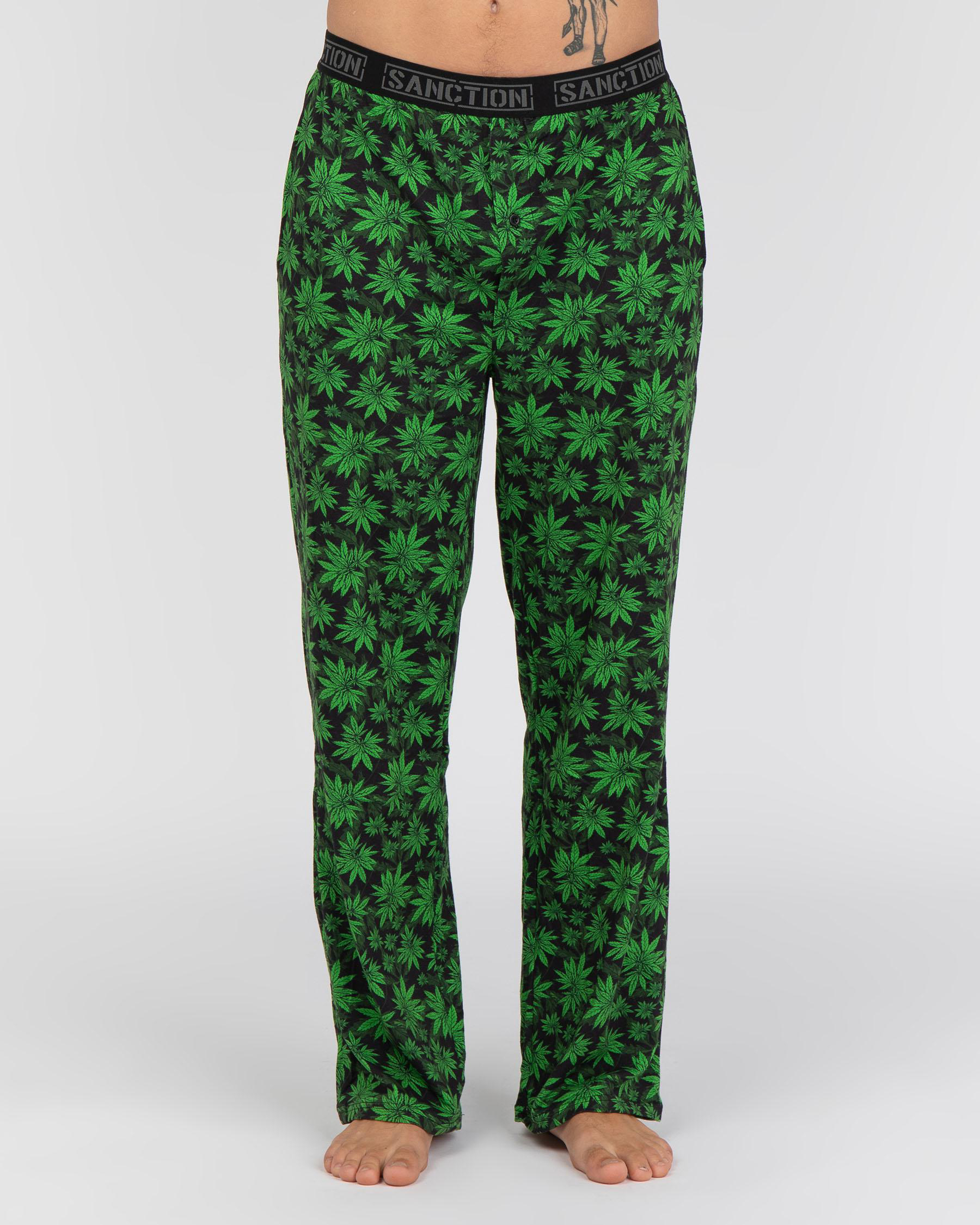 Shop Sanction Buddy Pyjama Pants In Green - Fast Shipping & Easy ...