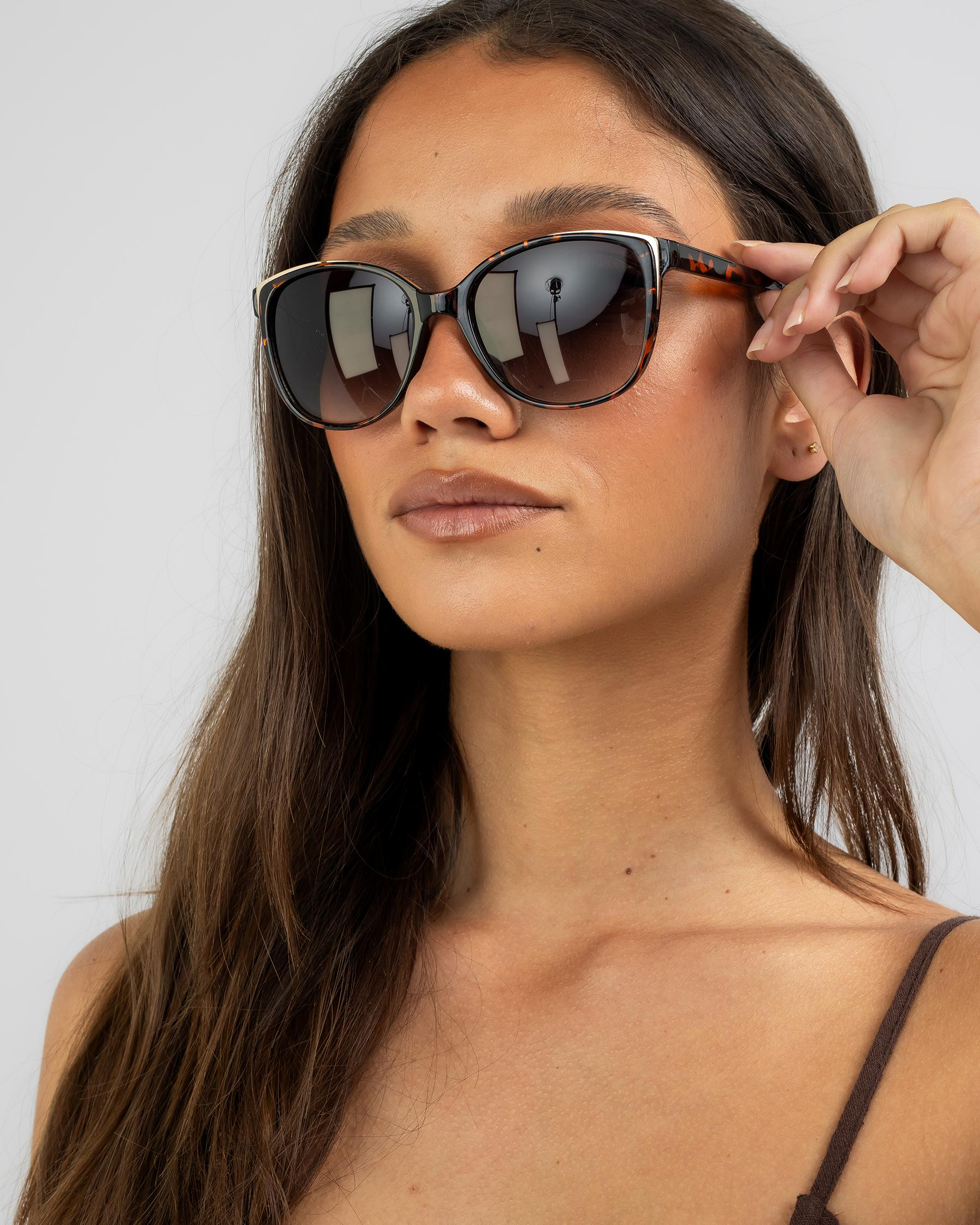 Shop Indie Eyewear Willow Sunglasses In Tort/smoke Fast Shipping