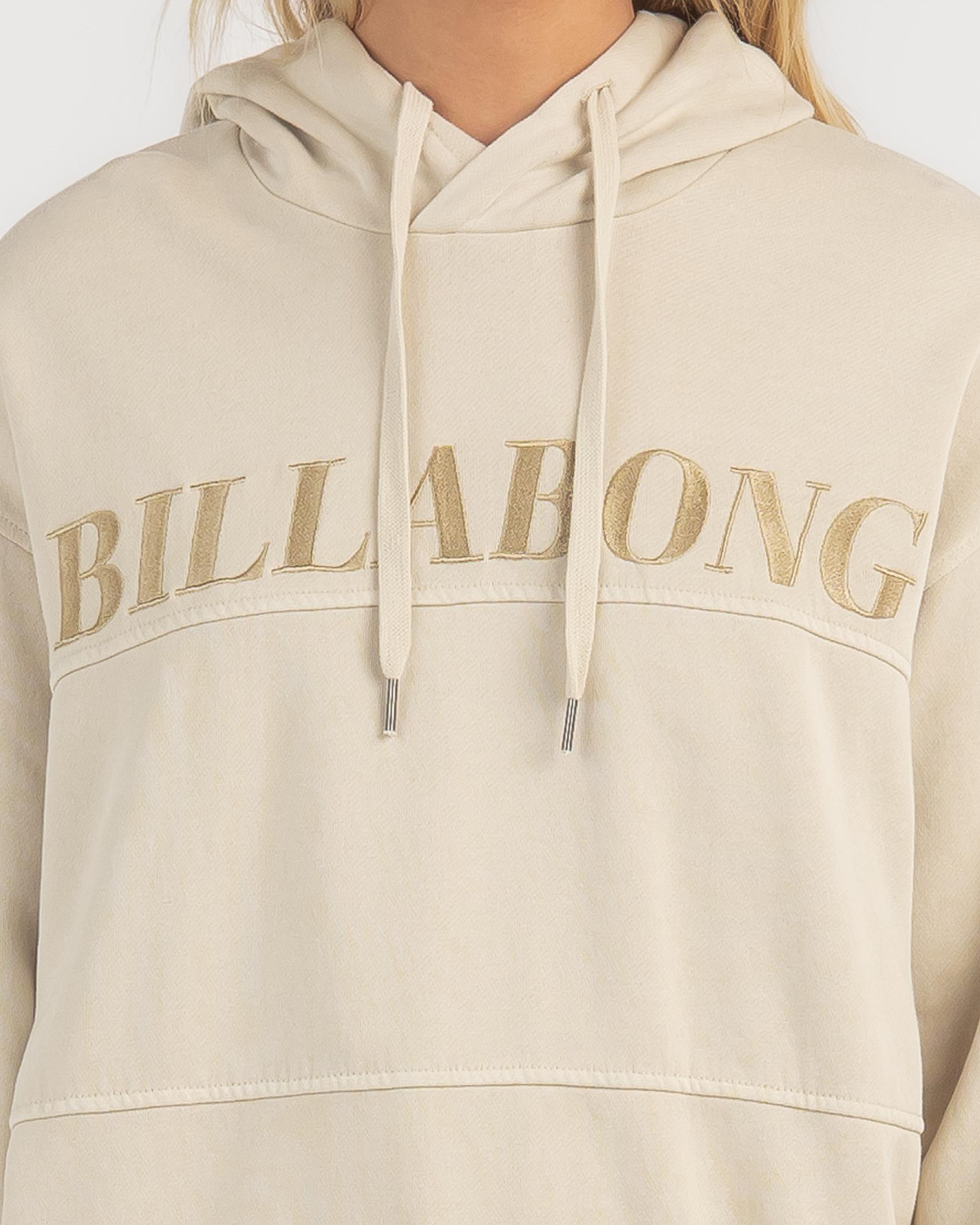 Shop Billabong Baseline Pop Hoodie In White Sand - Fast Shipping & Easy ...