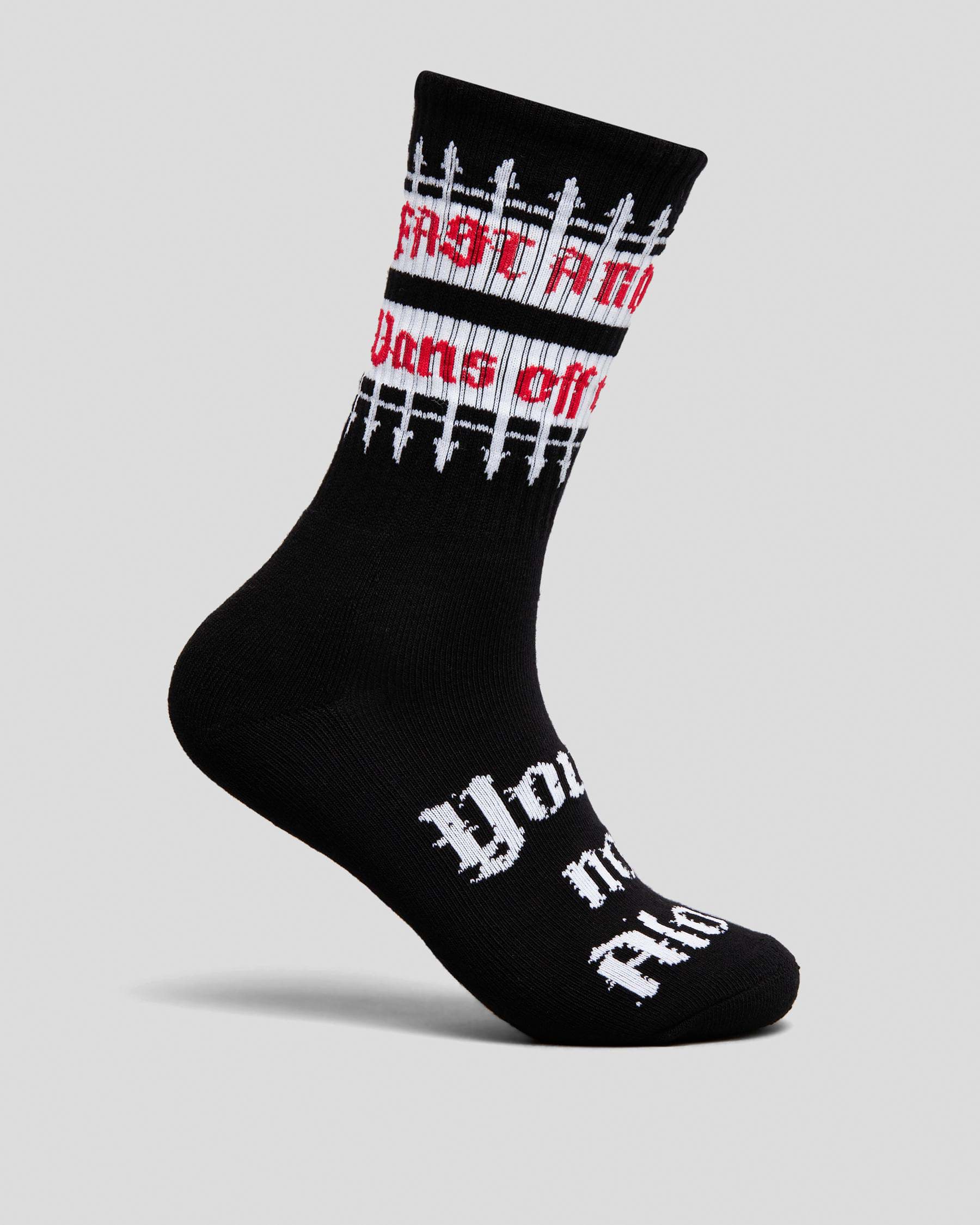 Vans Fast And Loose Crew Socks In Black - Fast Shipping & Easy Returns ...