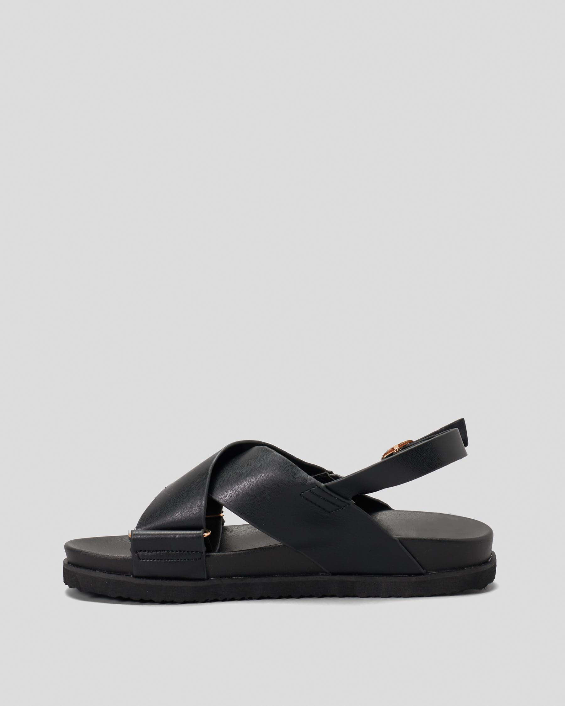 Shop Ava And Ever Myra Sandals In Black/black - Fast Shipping & Easy ...
