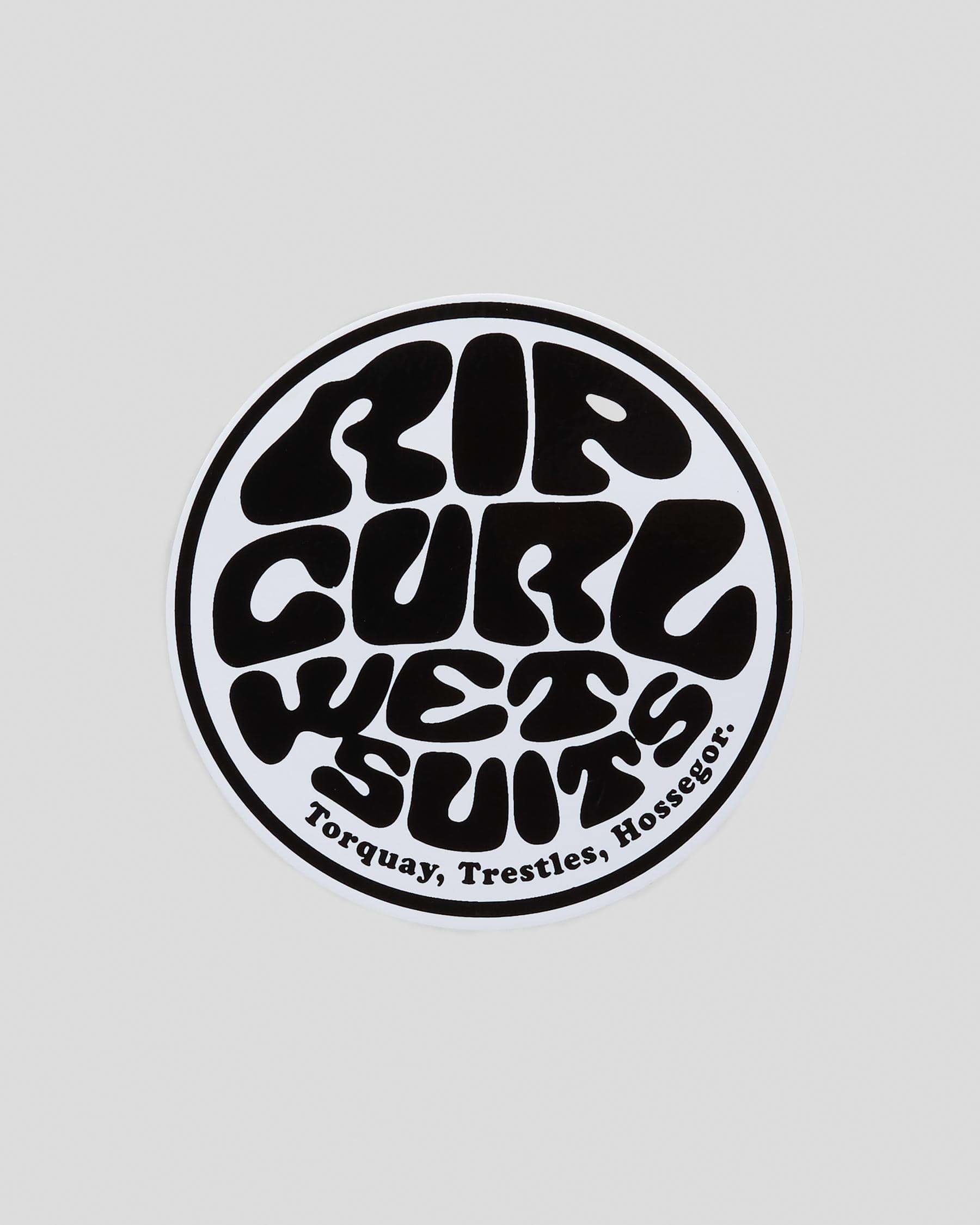 Sticker Rip Curl Wet Suits Black and White