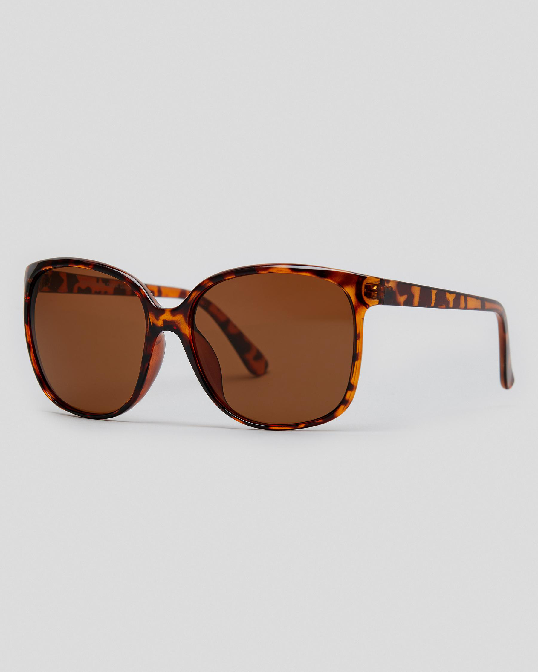 Shop Indie Eyewear Arya Sunglasses In Yellow Tort/brown - Fast Shipping ...