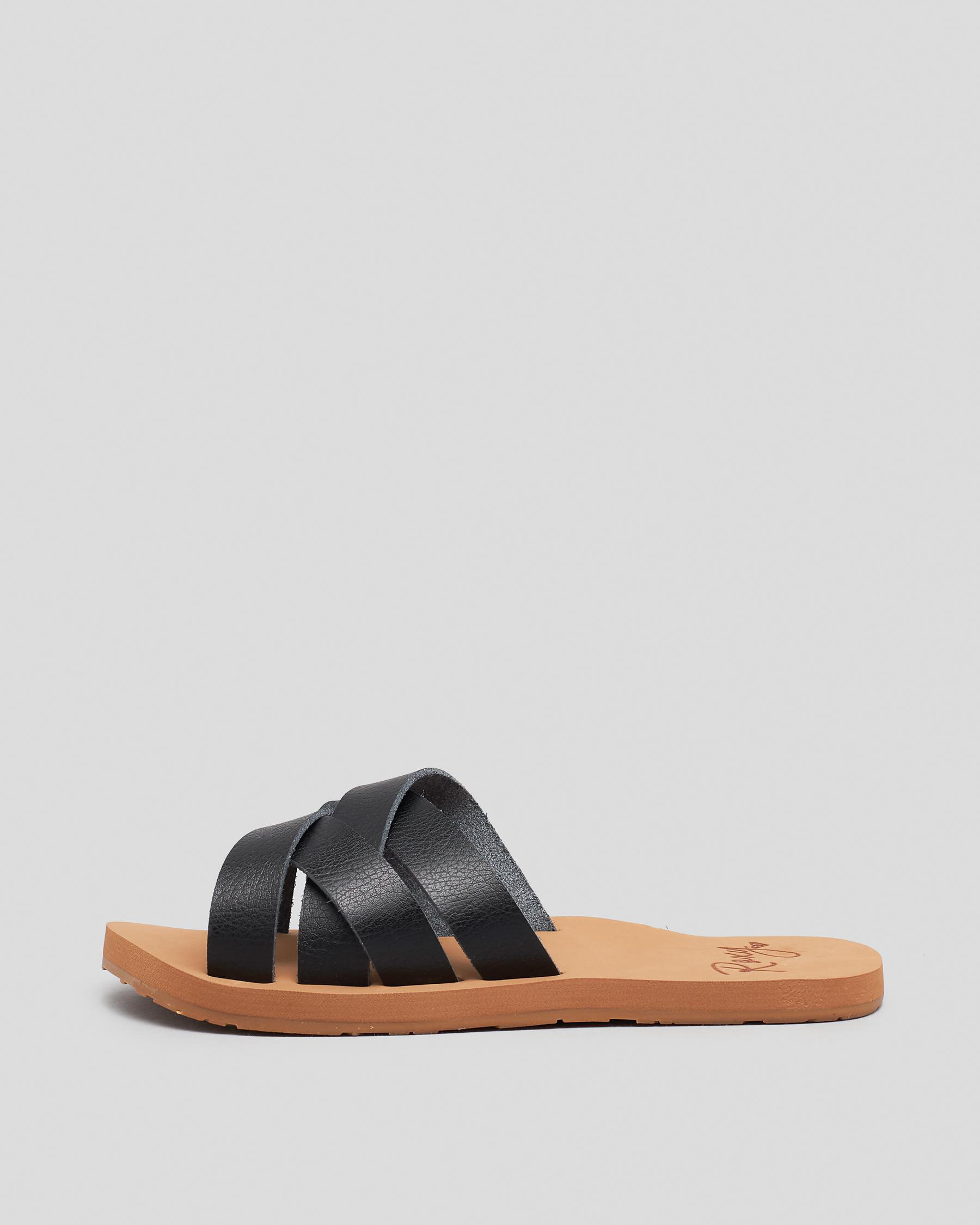 Shop Roxy Rhea Sandal In Black - Fast Shipping & Easy Returns - City ...