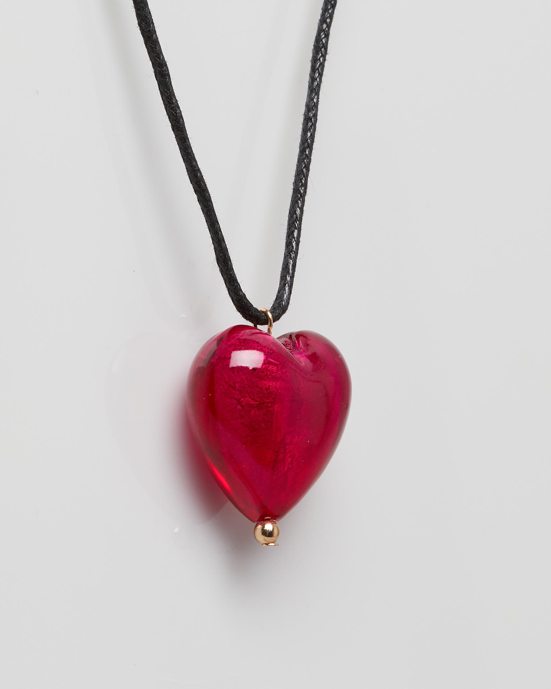 Shop Karyn In LA Big Love Necklace In Black/red Fast Shipping & Easy