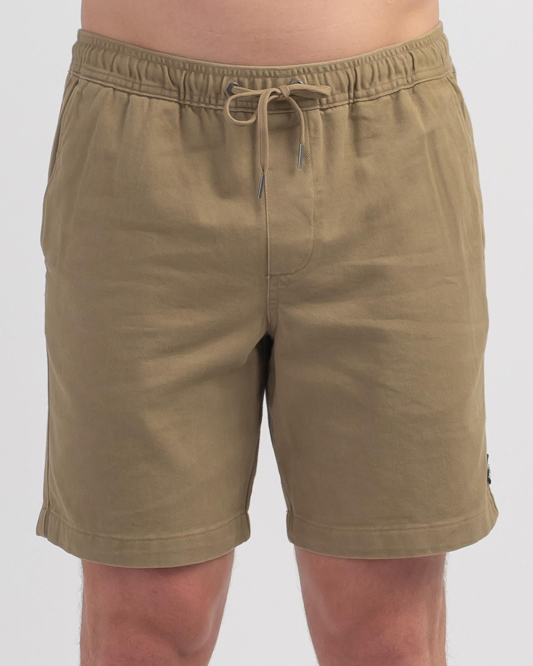 Billabong Larry Layback Twill Shorts In Gravel - Fast Shipping & Easy ...