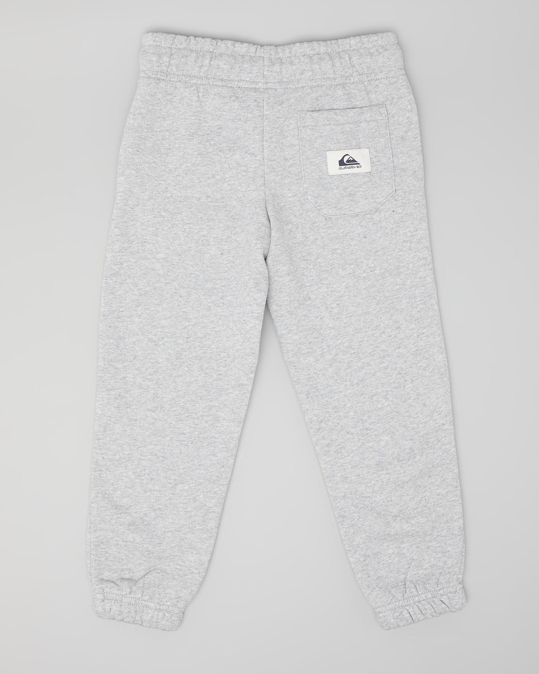 Shop Quiksilver Toddles' Screen Track Pants In Light Grey Heather Fast Shipping & Easy Returns