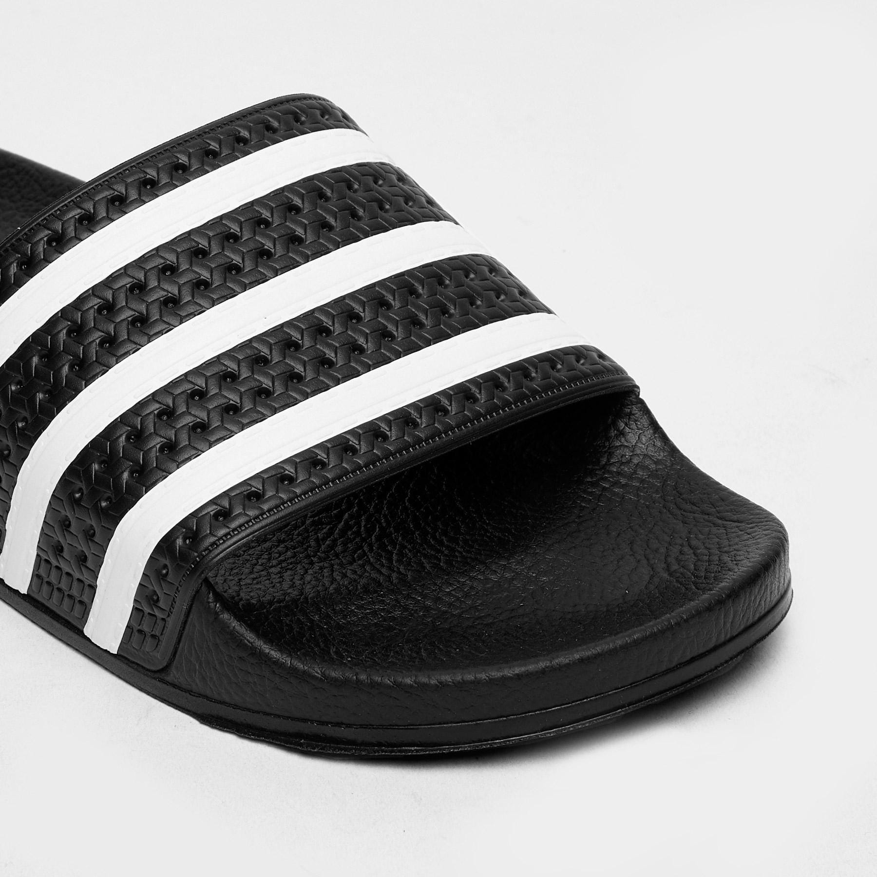 Adidas Womens' Adilette Slide Sandals In Black - Fast Shipping & Easy ...