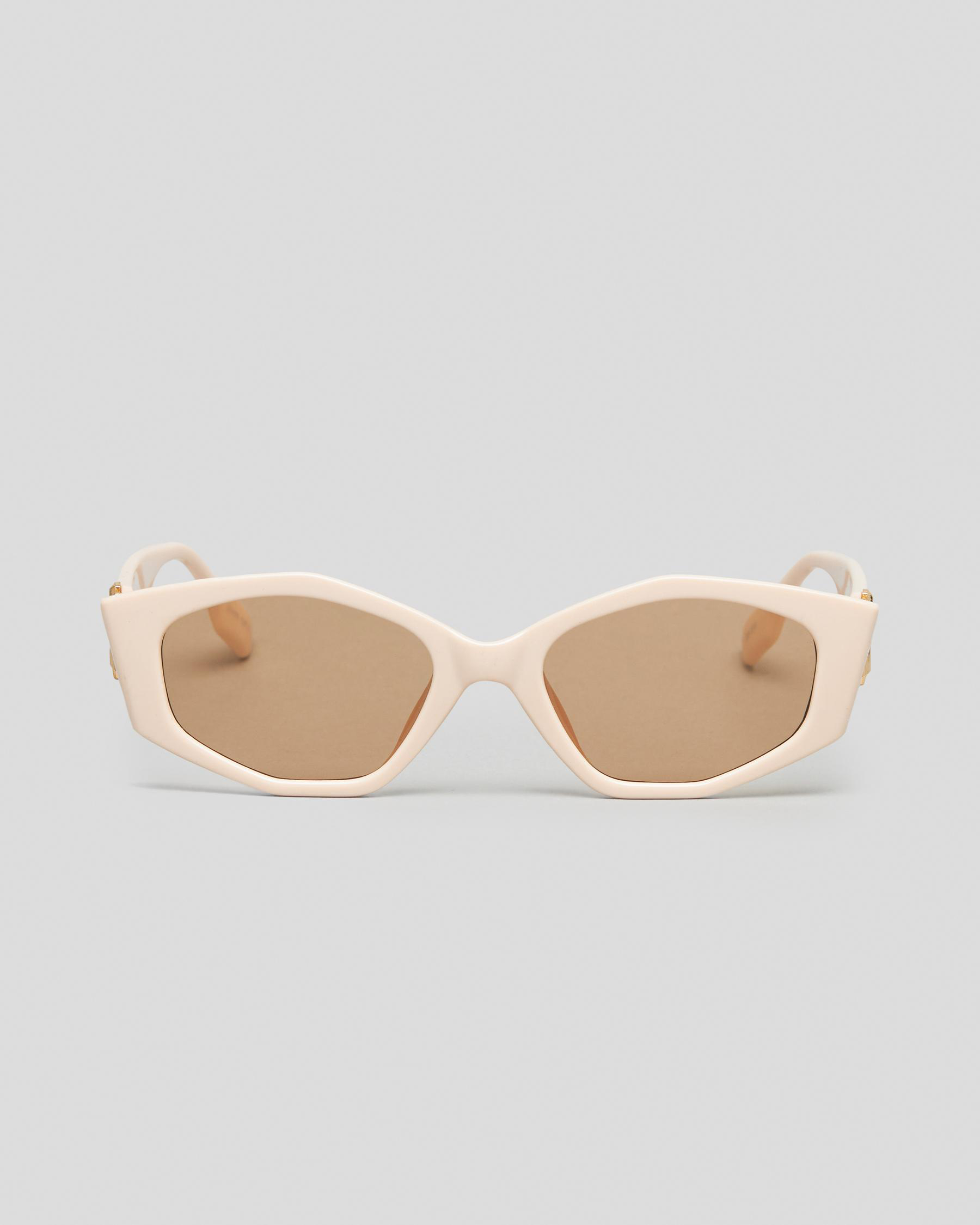 Indie Eyewear Palm Springs Sunglasses In Cream/light Brown - Fast ...