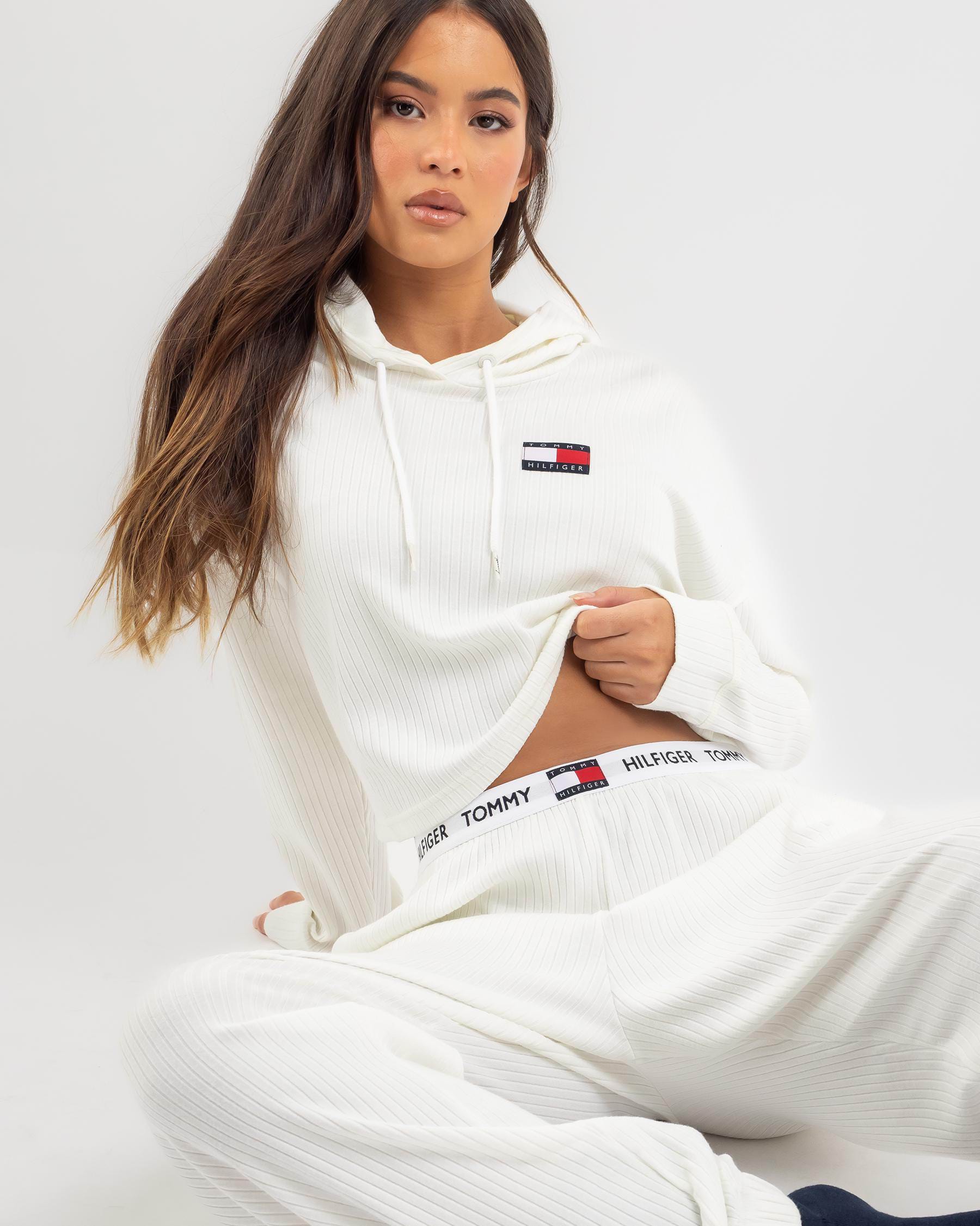 Shop Tommy Hilfiger Tommy 85 Hoodie In Ecru - Fast Shipping & Easy ...