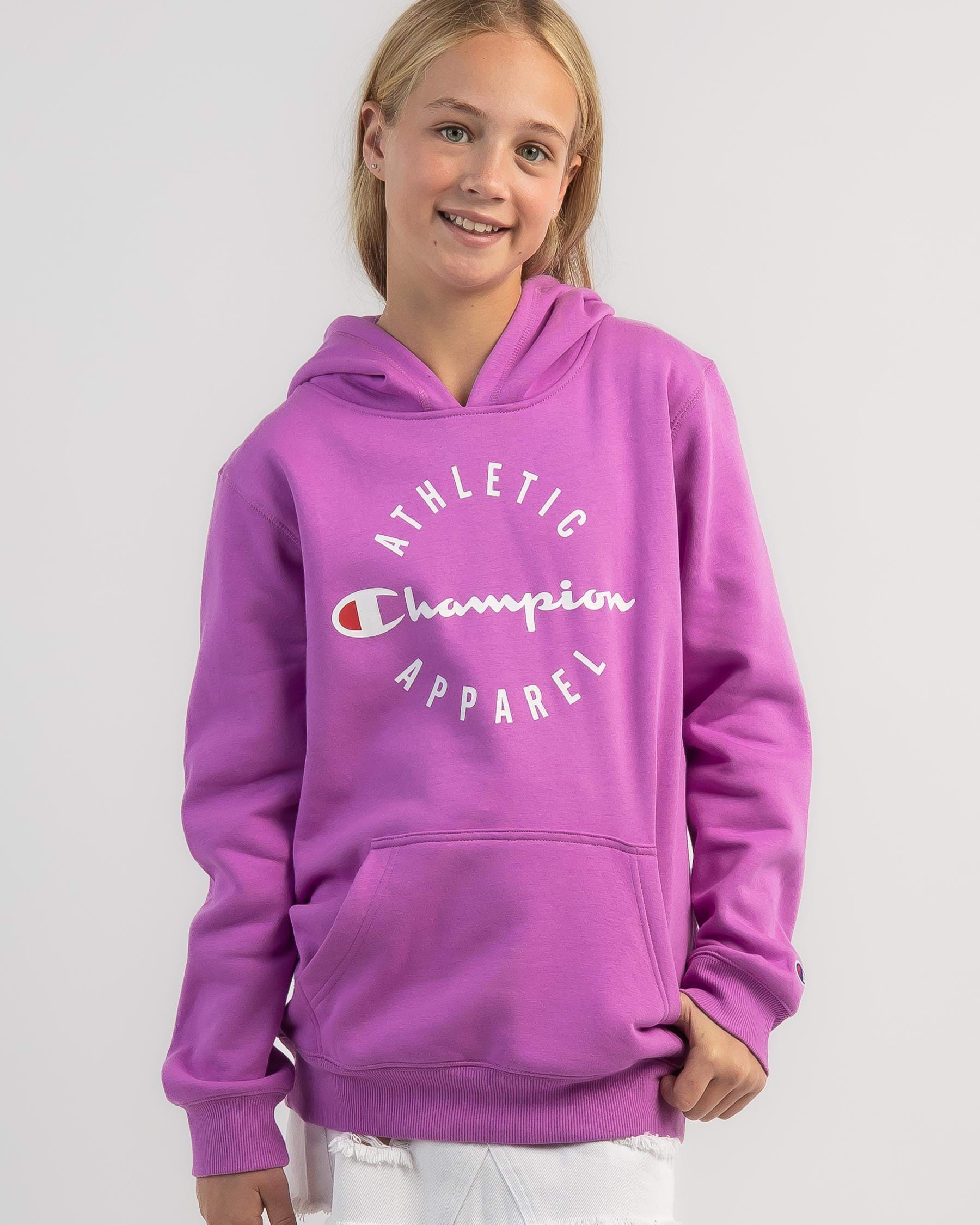 Champion Girls' Sporty Hoodie In Pandora - Fast Shipping & Easy Returns ...