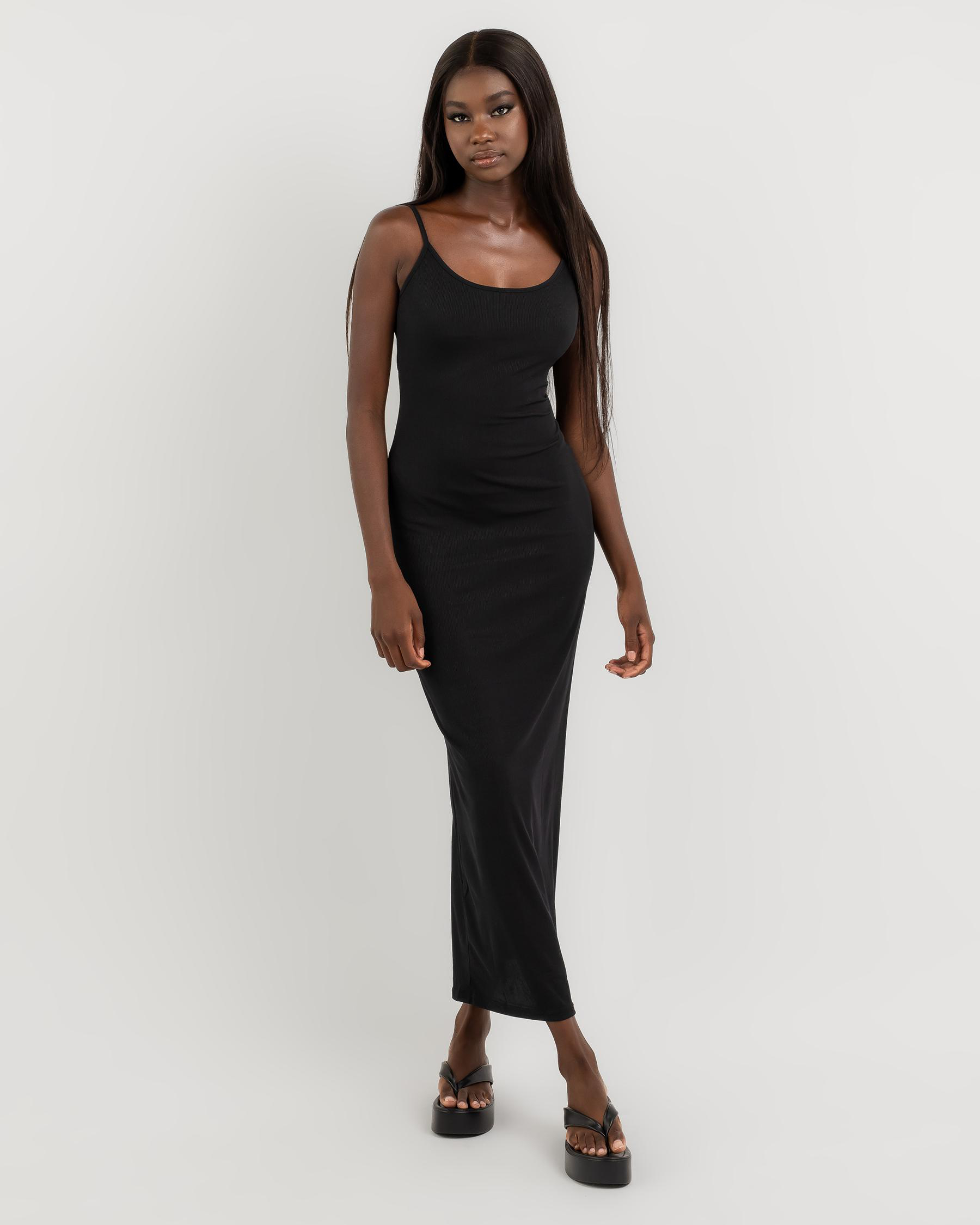 Luvalot Lily Maxi Dress In Black - Fast Shipping & Easy Returns - City ...