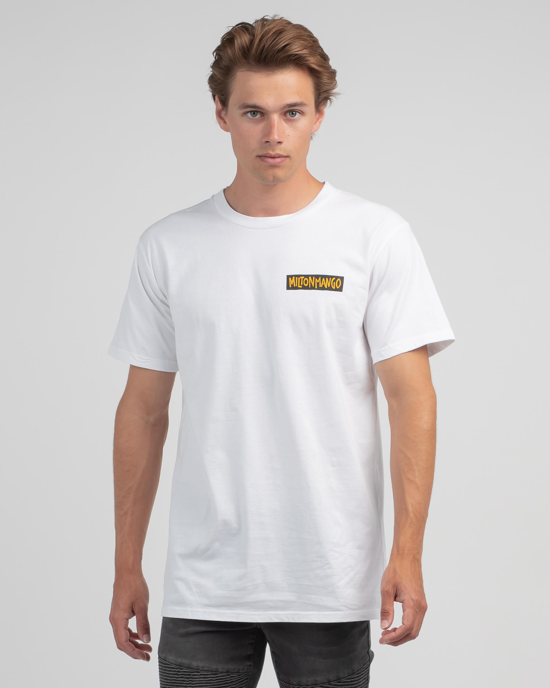 Shop Milton Mango Milton The Martian T-Shirt In White - Fast Shipping ...