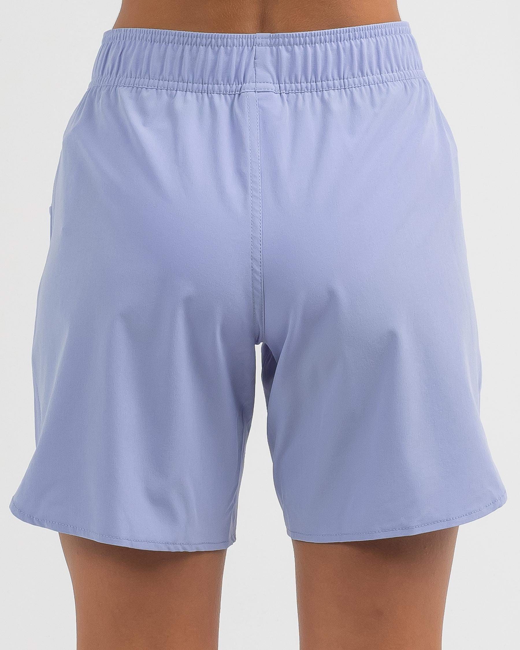 Shop Roxy Wave Eco Board Shorts In Lavender Lustre - Fast Shipping ...