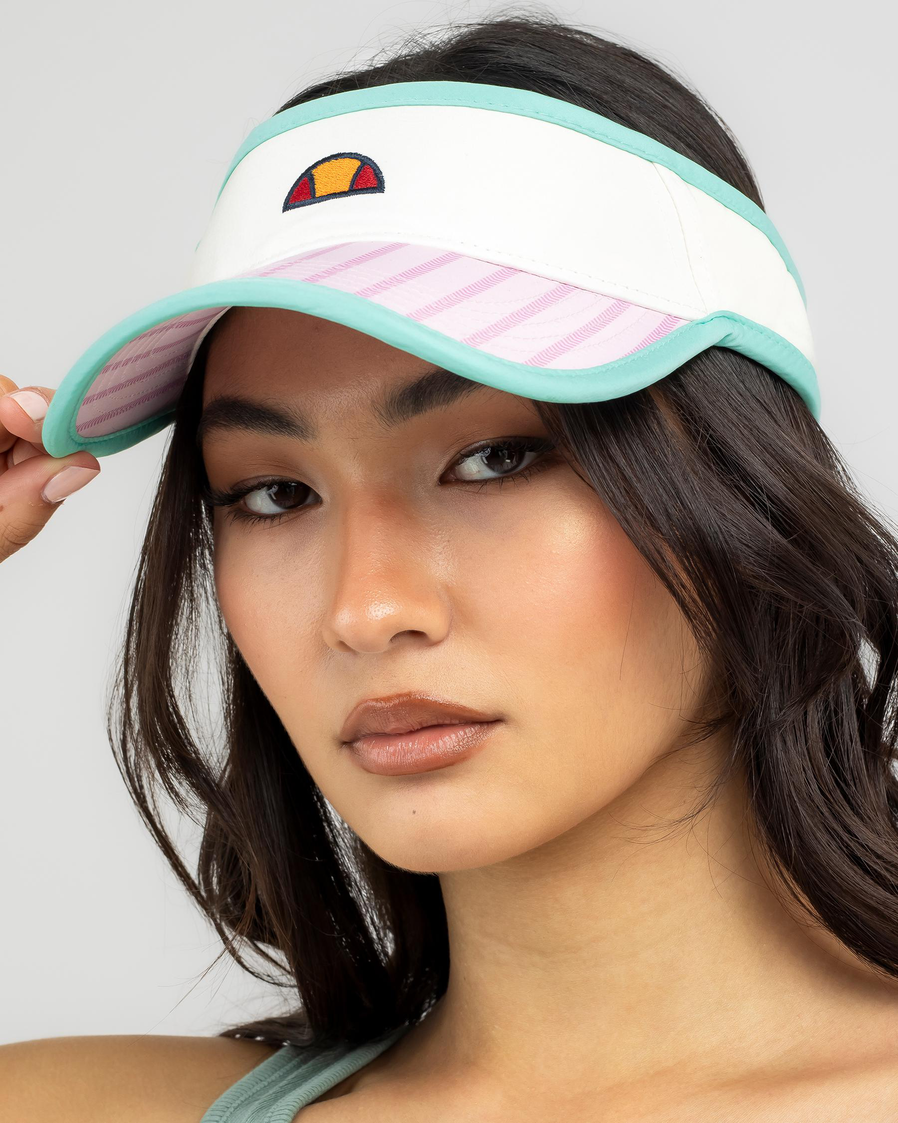 Shop Ellesse Aleni Visor In Off White Fast Shipping & Easy Returns