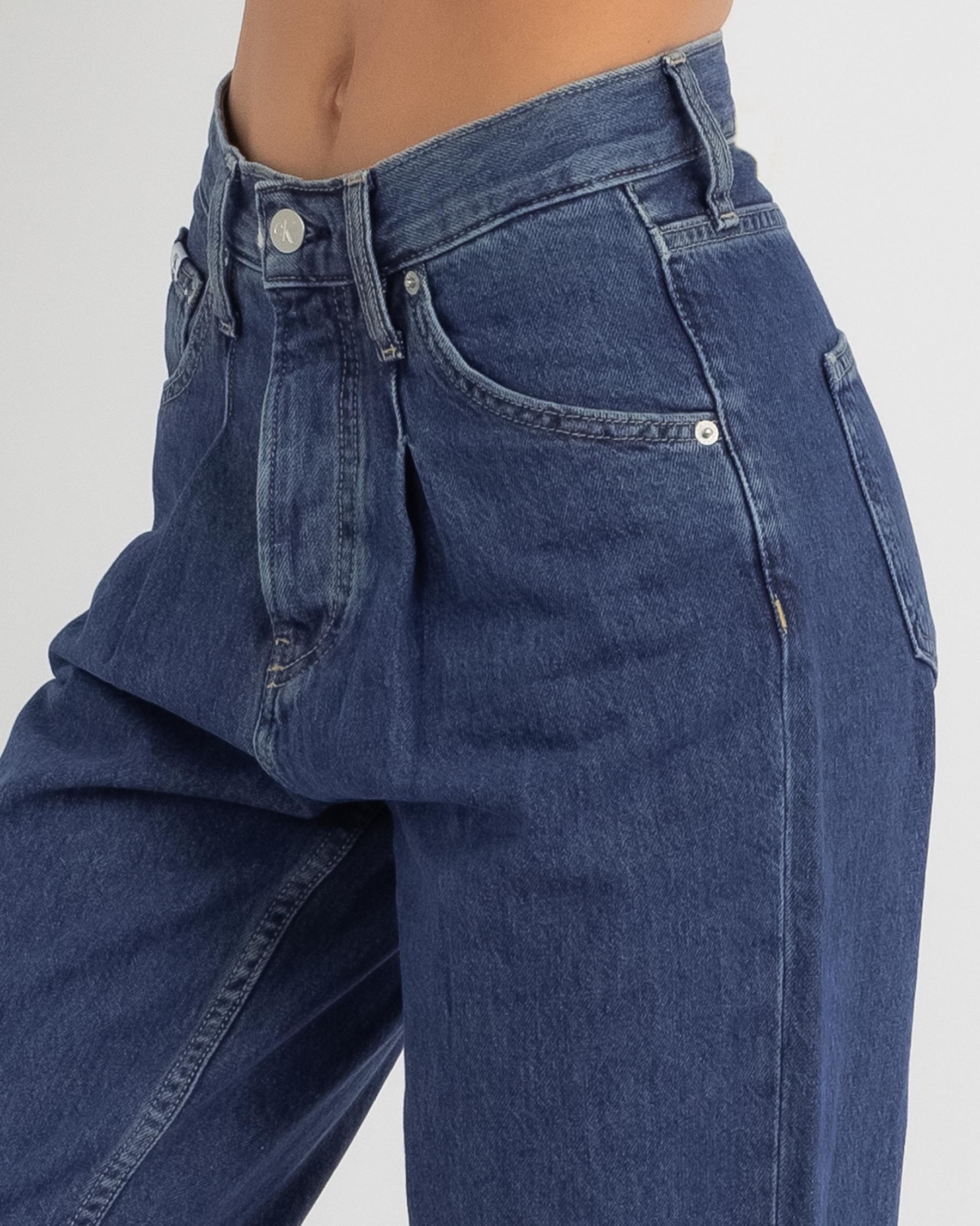 Calvin Klein Baggy Jeans In Denim Medium - Fast Shipping & Easy Returns ...