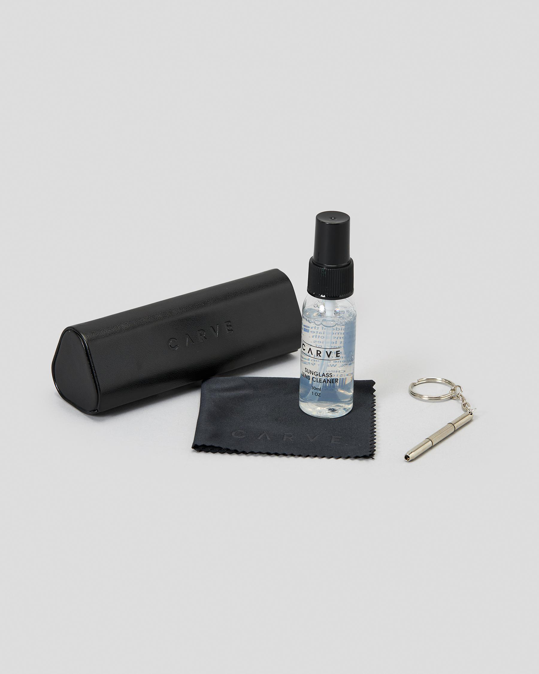 Carve Essentials Eyewear Care Kit In Black FREE* Shipping & Easy