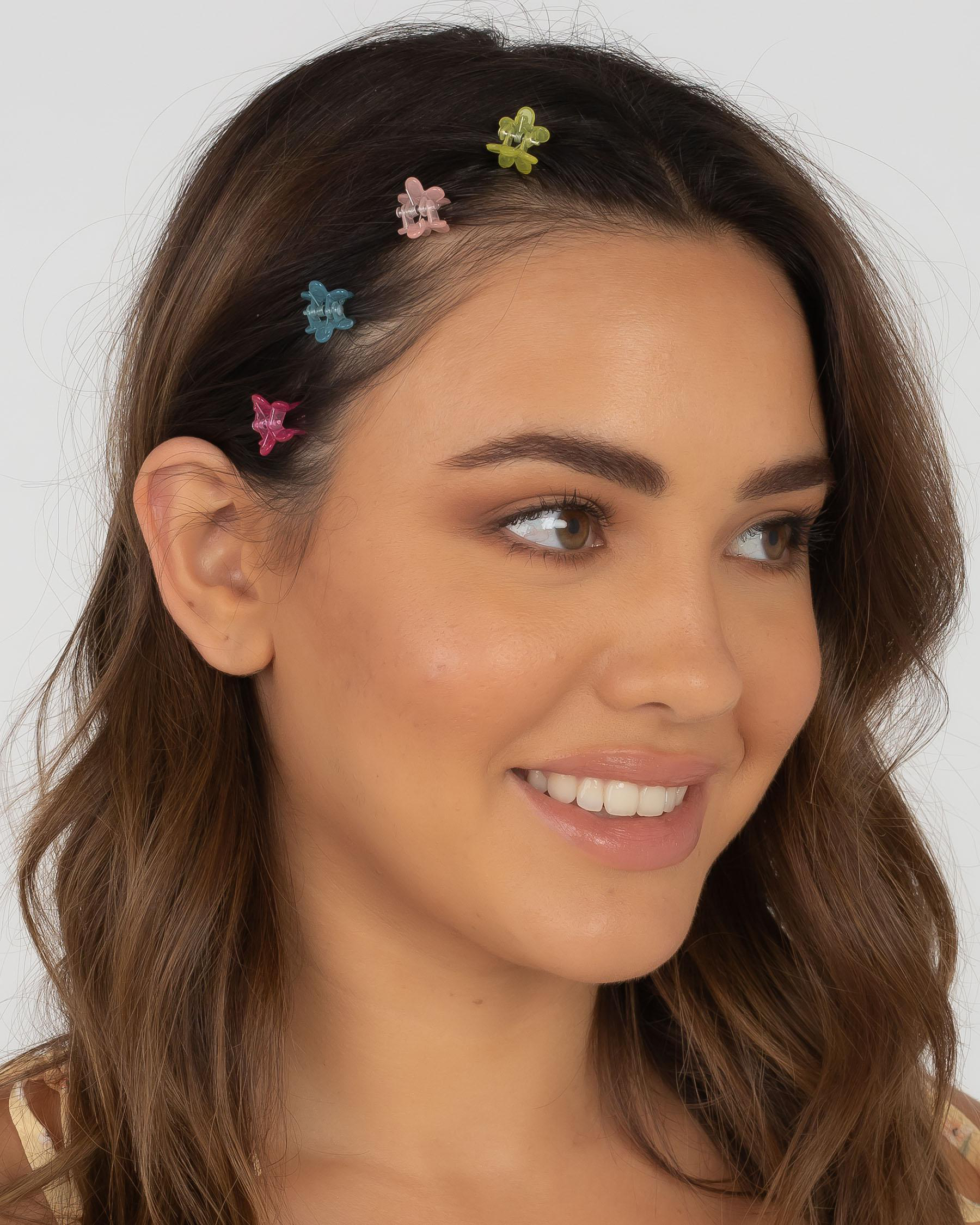 Karyn In LA Mini Daisy Hair Clip Pack In Pastel City Beach Australia