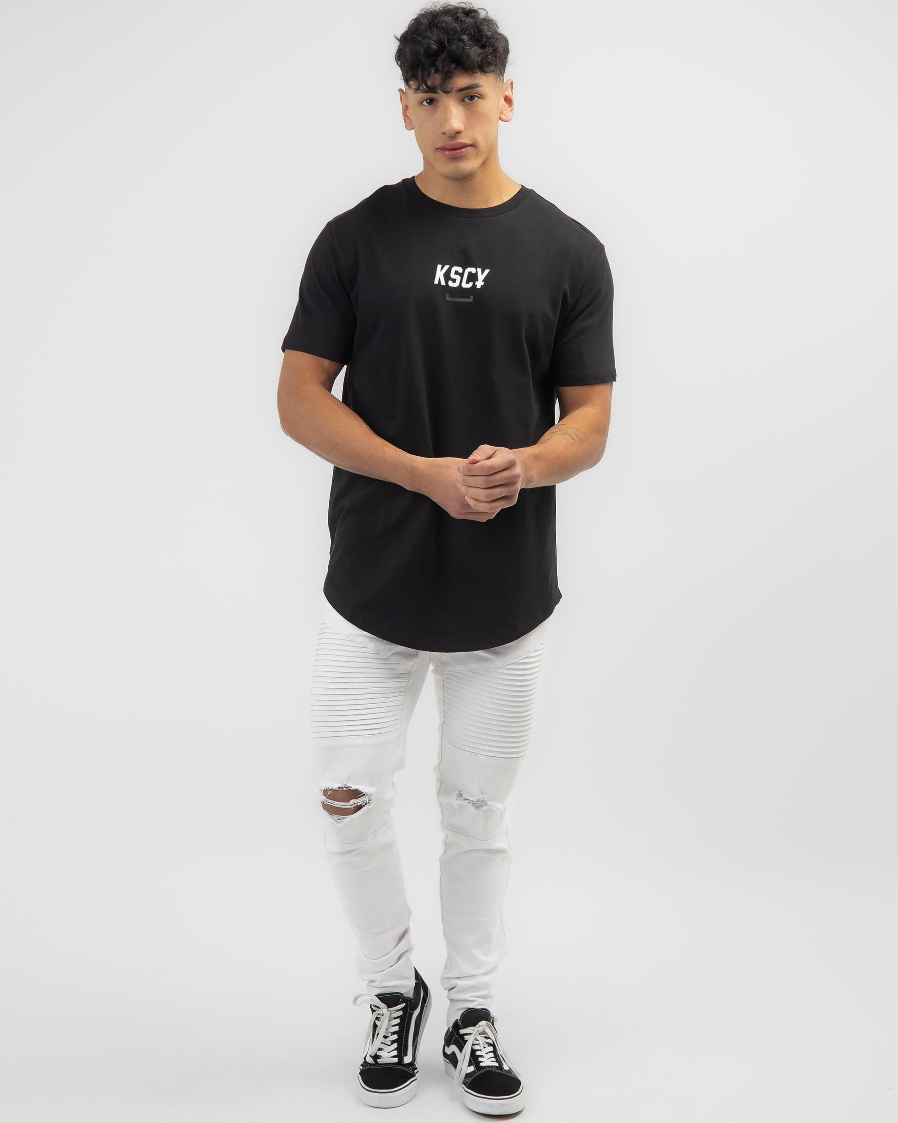 Shop Kiss Chacey Formula Dual Curved TShirt In Jet Black Fast Shipping & Easy Returns City