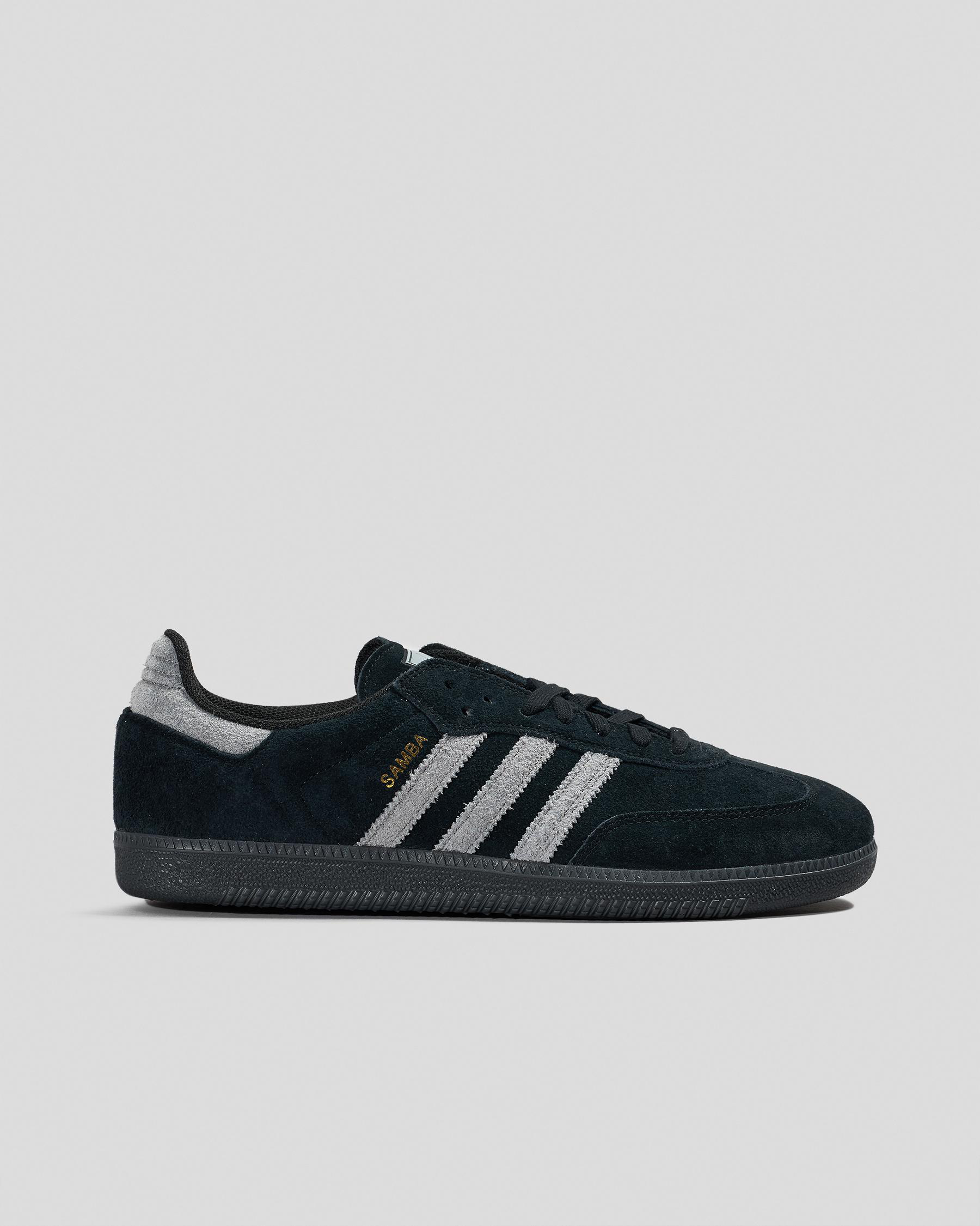 adidas Samba ADV Shoes In Core Black/grey Four/gold Met