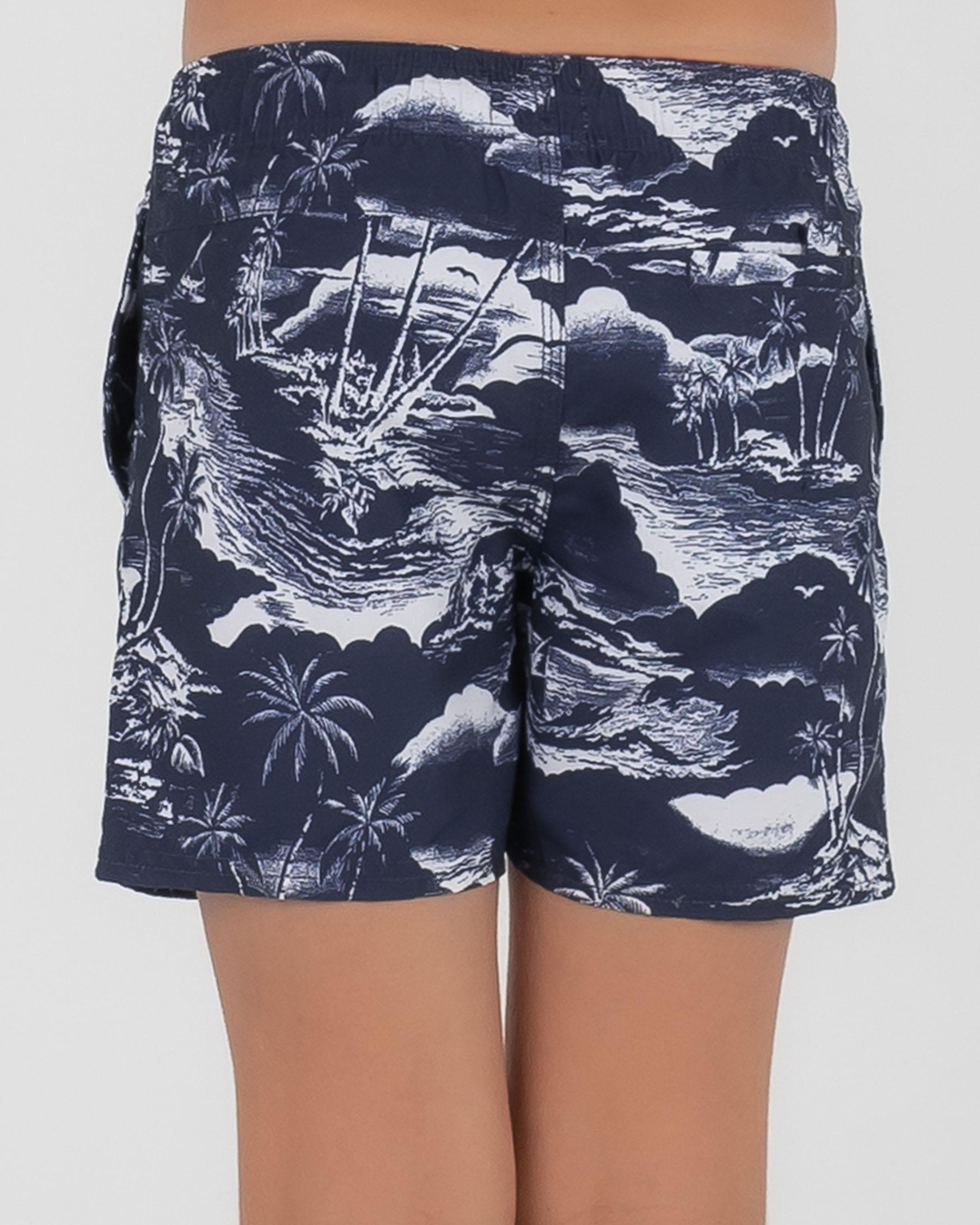 Local Boy Volley Shorts in Dark Slate
