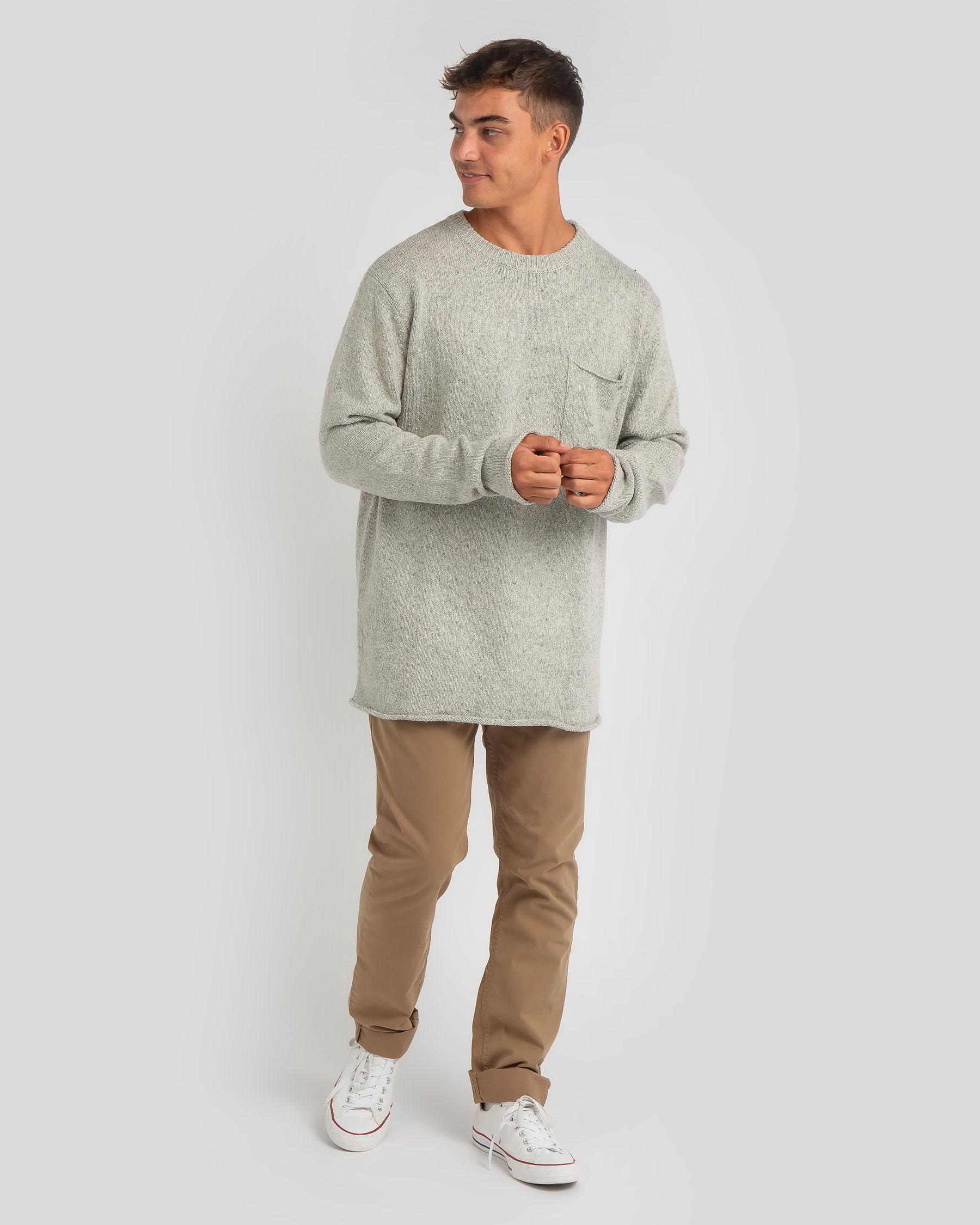 Shop Rip Curl Neps Crew Neck Sweatshirt In Grey Marle - Fast Shipping ...