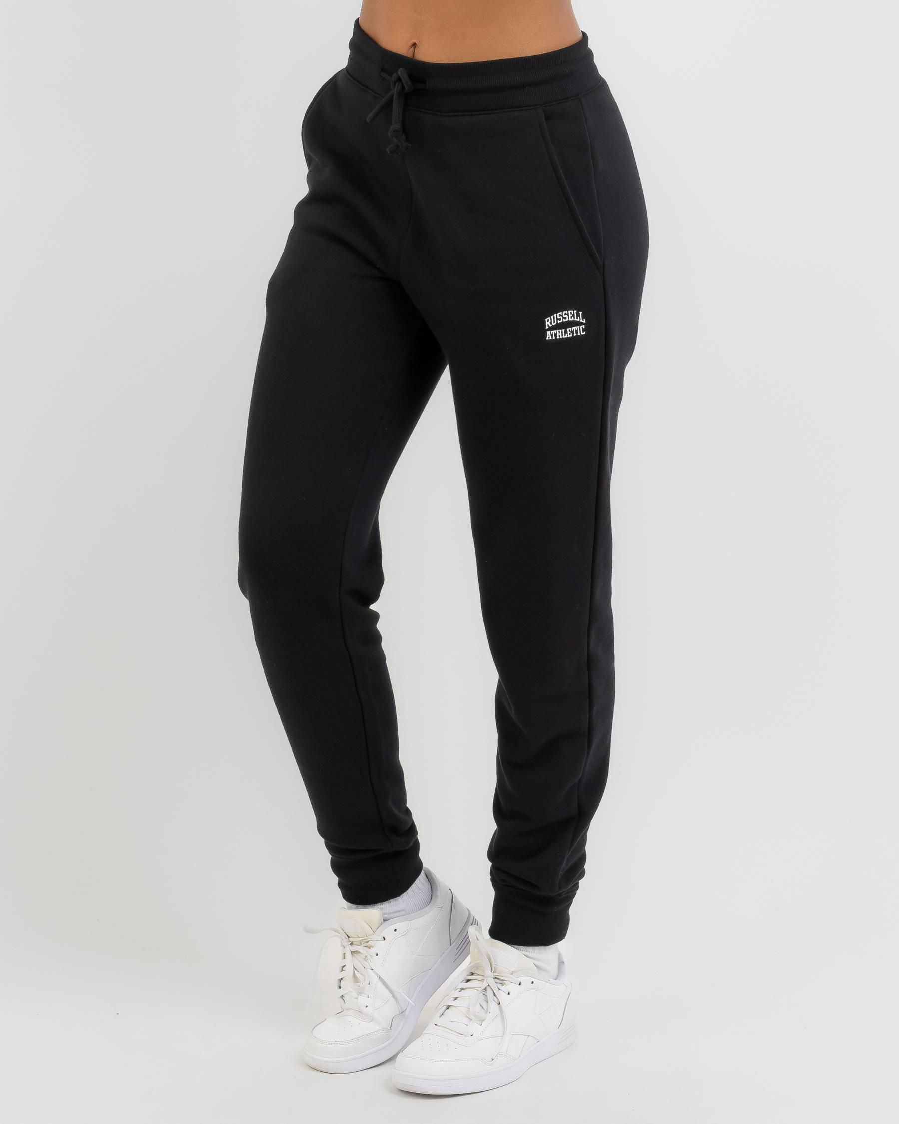 Shop Russell Athletic Originals Small Arch Track Pants In Black Fast