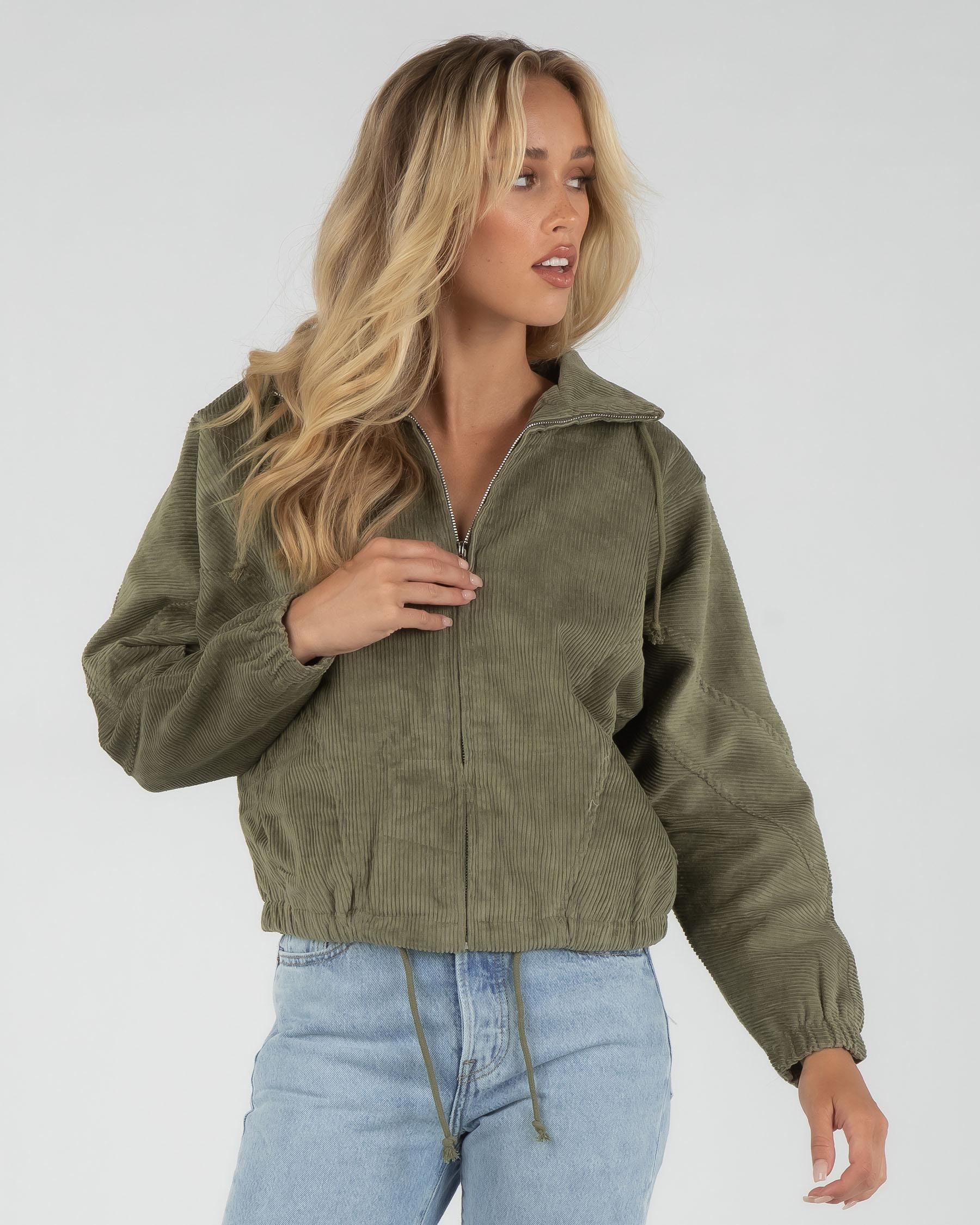 Shop Ava And Ever Social Jacket In Olive - Fast Shipping & Easy Returns ...
