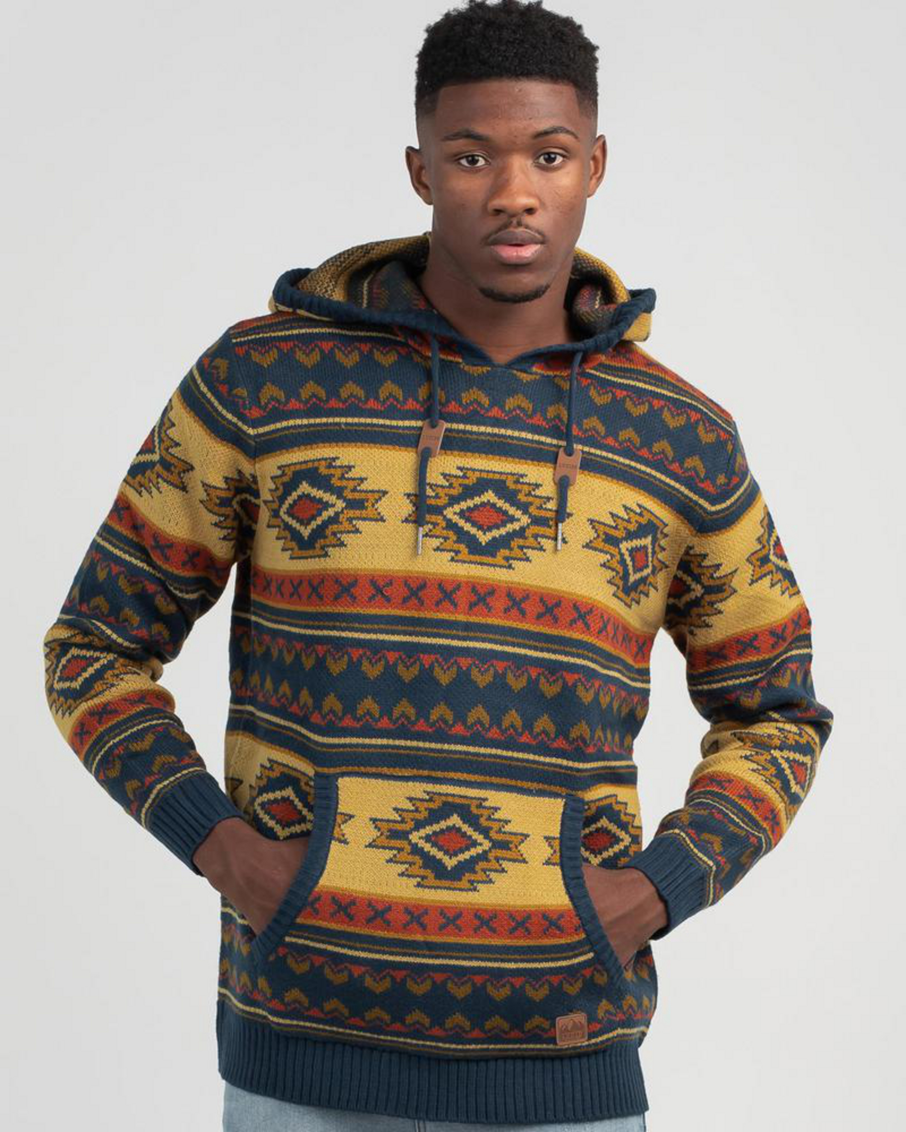 Lucid Sunrise Knit Hoodie In Brown - Fast Shipping & Easy Returns ...